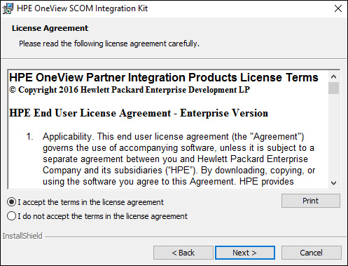 Integrating SCOM 2016 with HPE OneView 4.0 — Cookdown