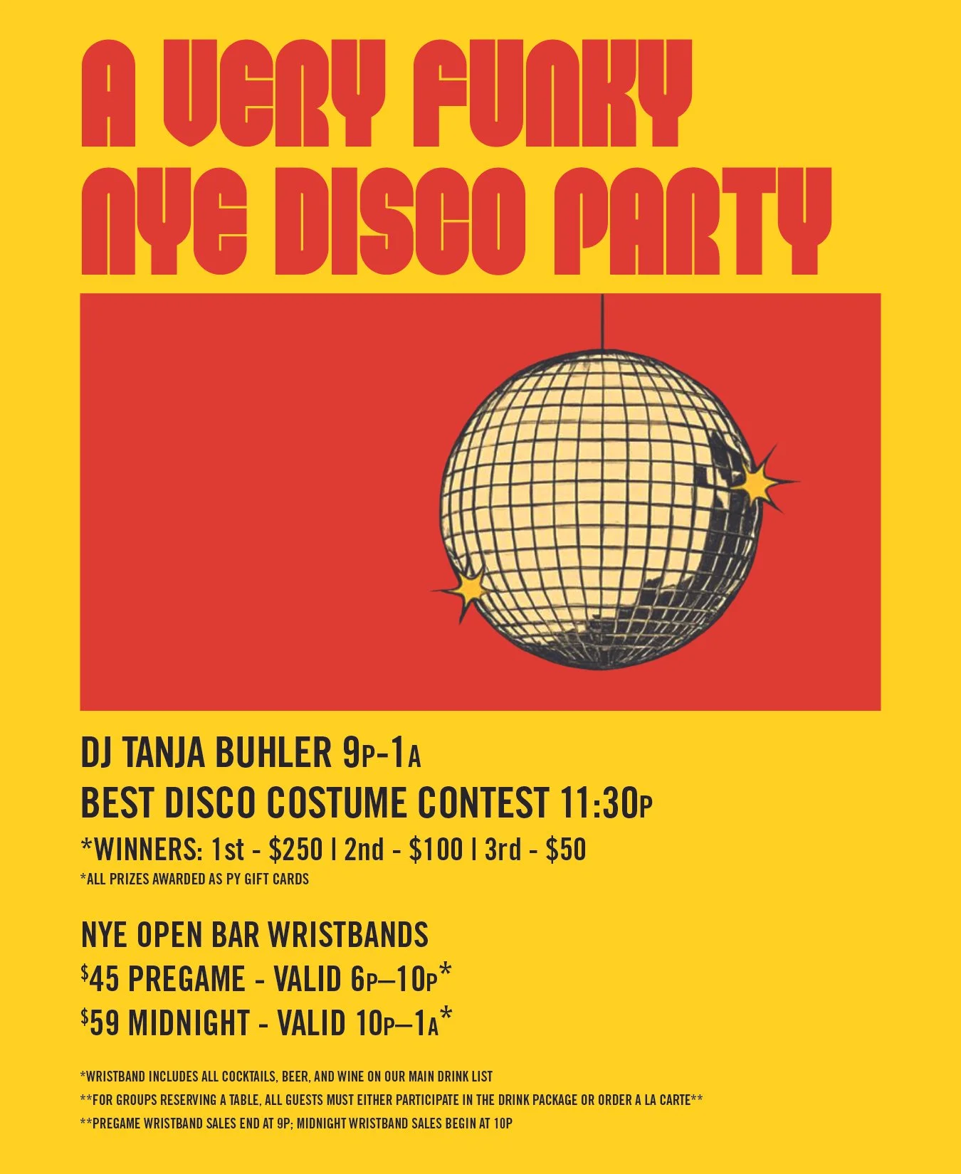 A VERY FUNKY NYE DISCO PARTY