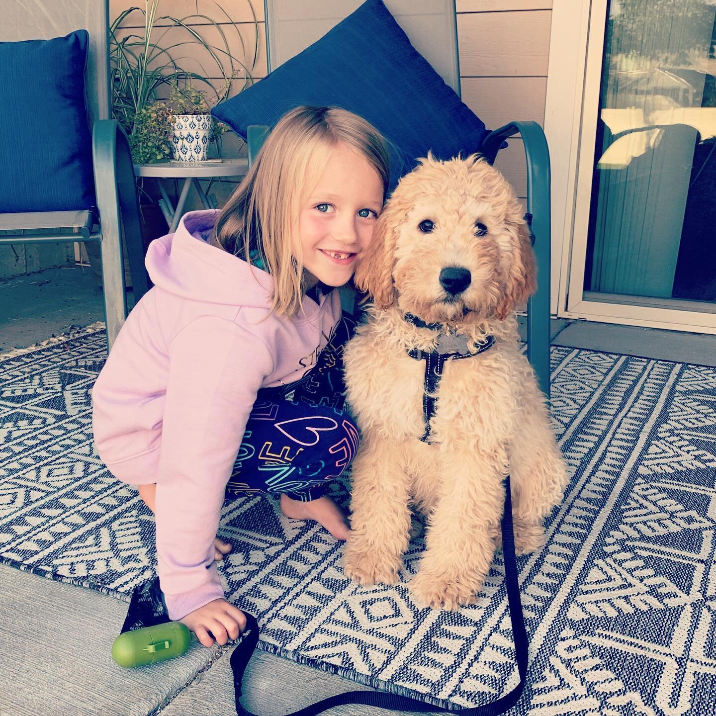 A girl and her dog! I can&rsquo;t even handle the cuteness!
😍
...I mean, admittedly, we&rsquo;re all really looking forward to him going to puppy training next month 🤣, but we love him so much! There&rsquo;s a lot to learn as a new dog mom (I REALL
