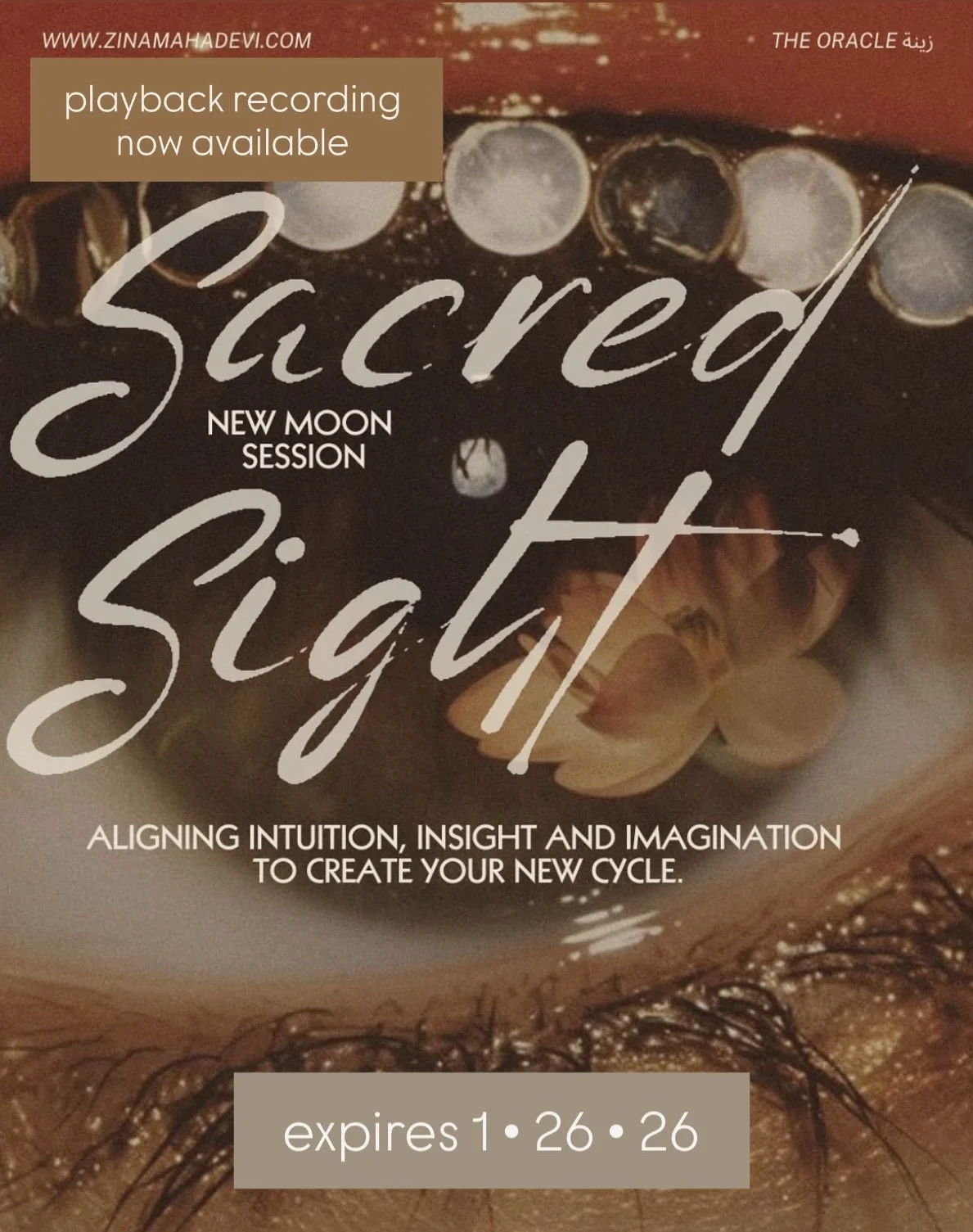 Sacred Sight: intuition, insight, imagination & the power of creation