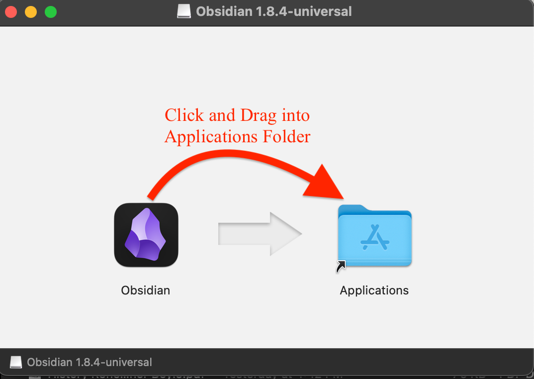 Fig. 2. Installation to Applications Folder