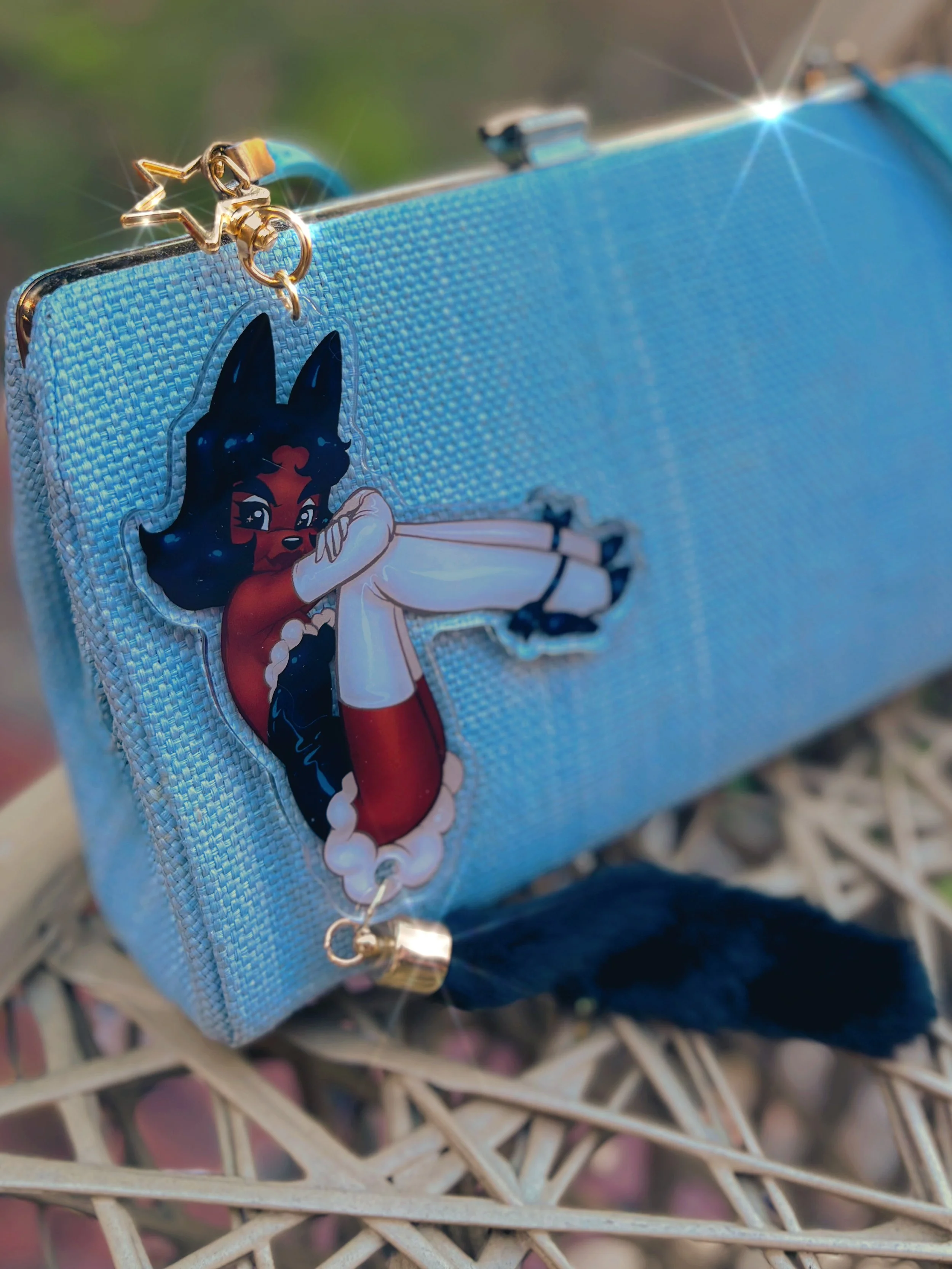 Fluff and Flair Puppettes Keychain Bag Charm