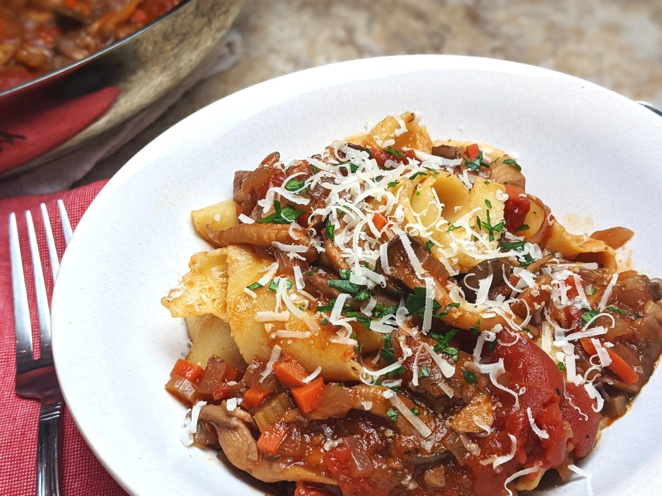 Homestyle Blue Oyster Mushroom Bolognese