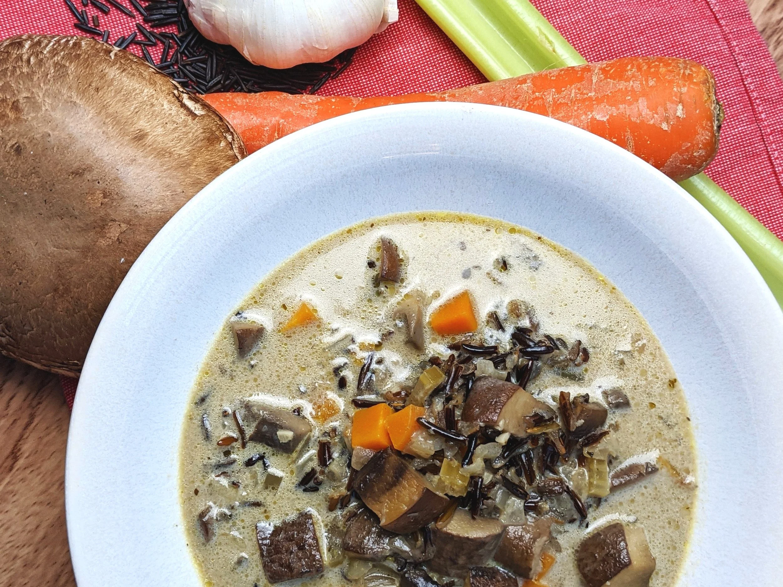 Wild Rice & Portabella Mushroom Soup