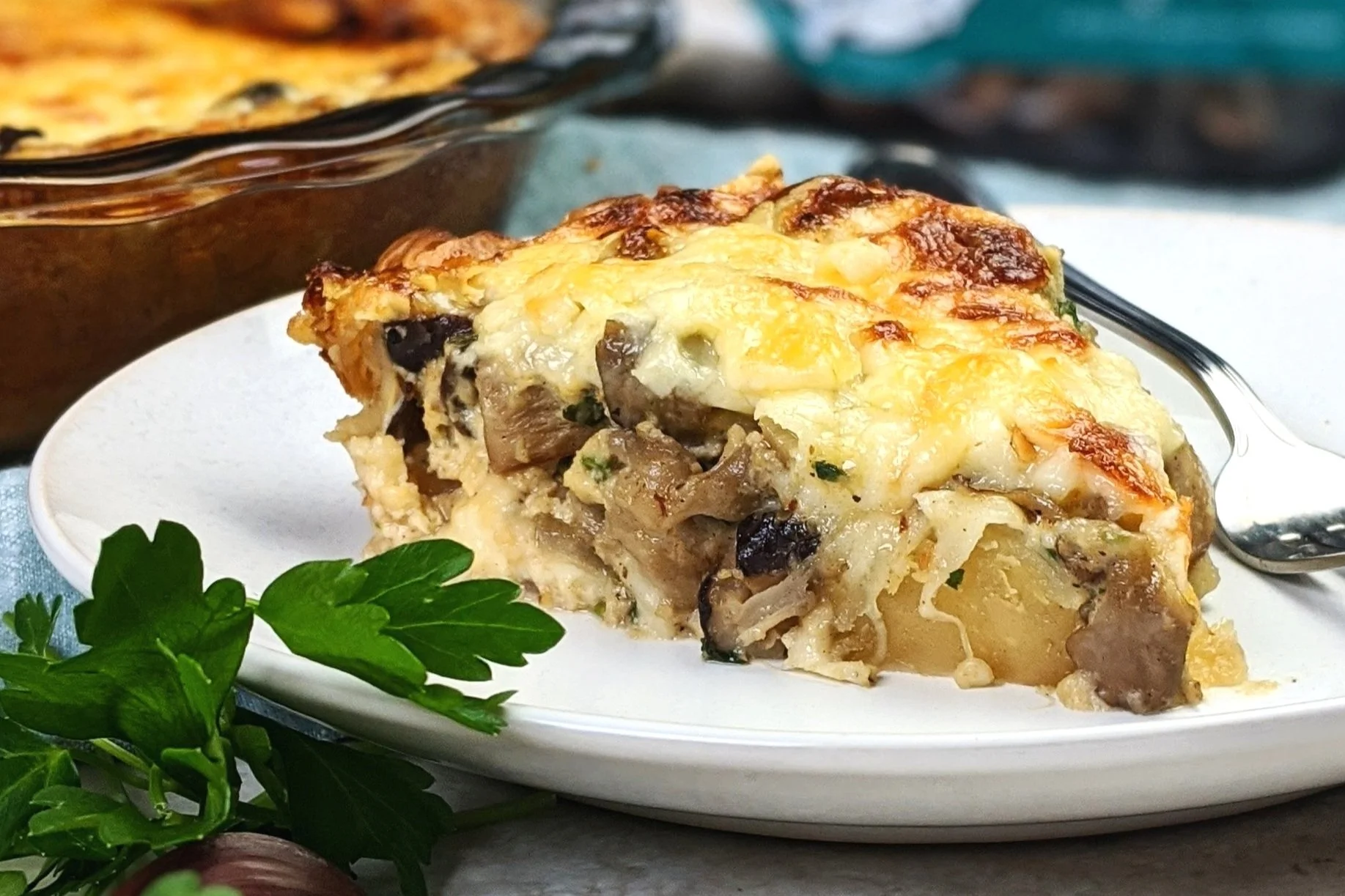 Cheddar & Chef’s Mix Mushroom Quiche