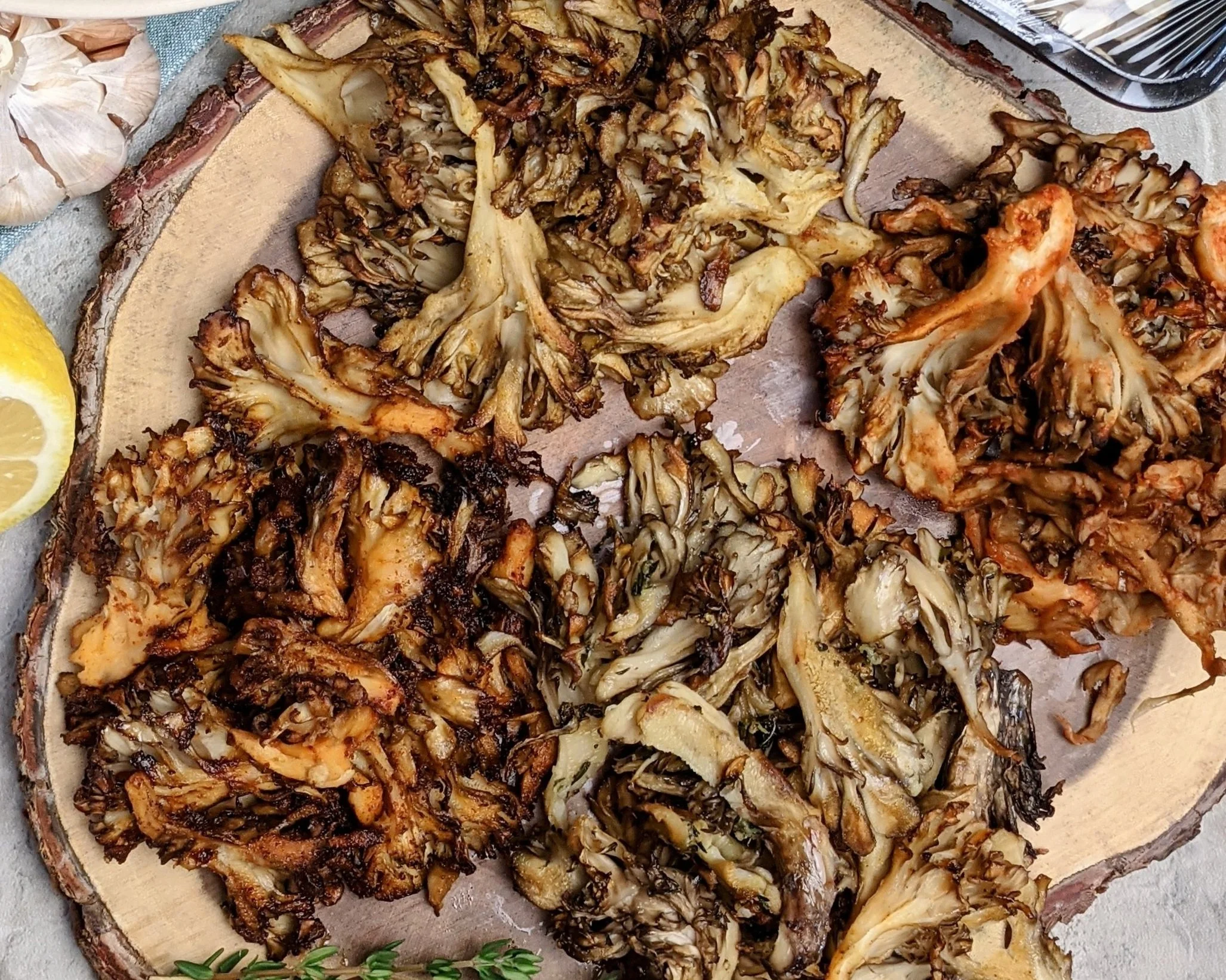 Four-Ways Roasted Maitake
