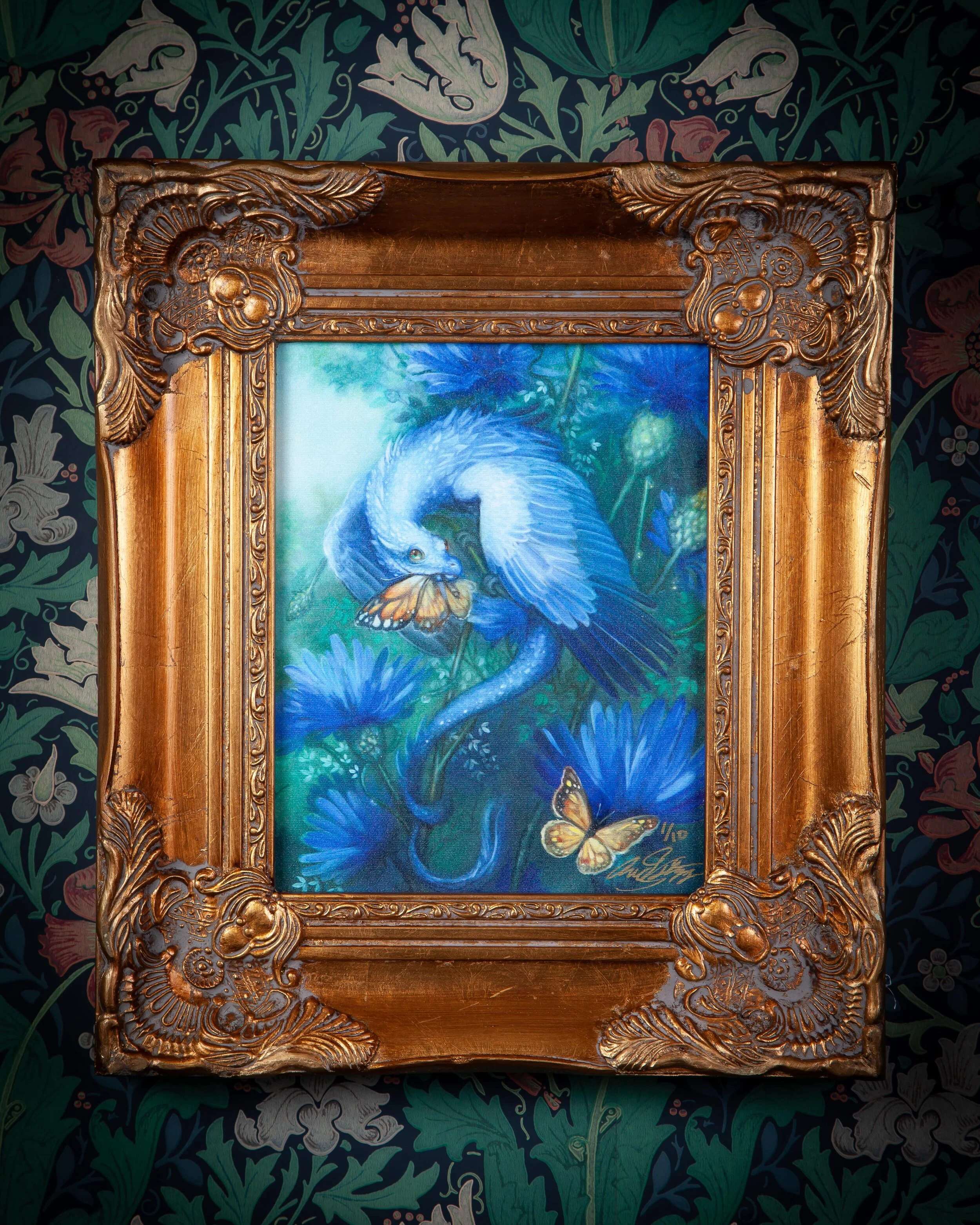 Limited Edition Framed Canvas "The Bavarian Blue Nose"