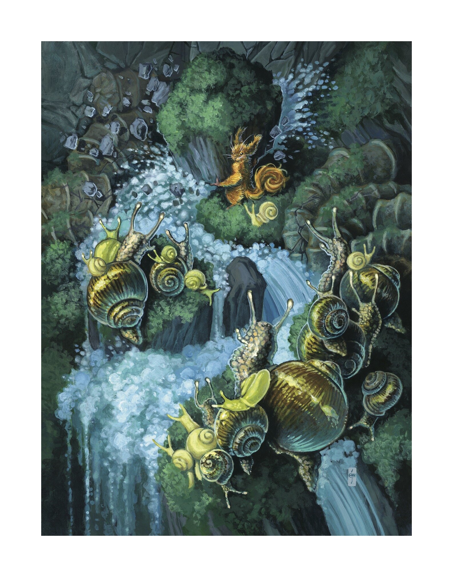 The Augean Caverns by Erich J. Moffitt- Print