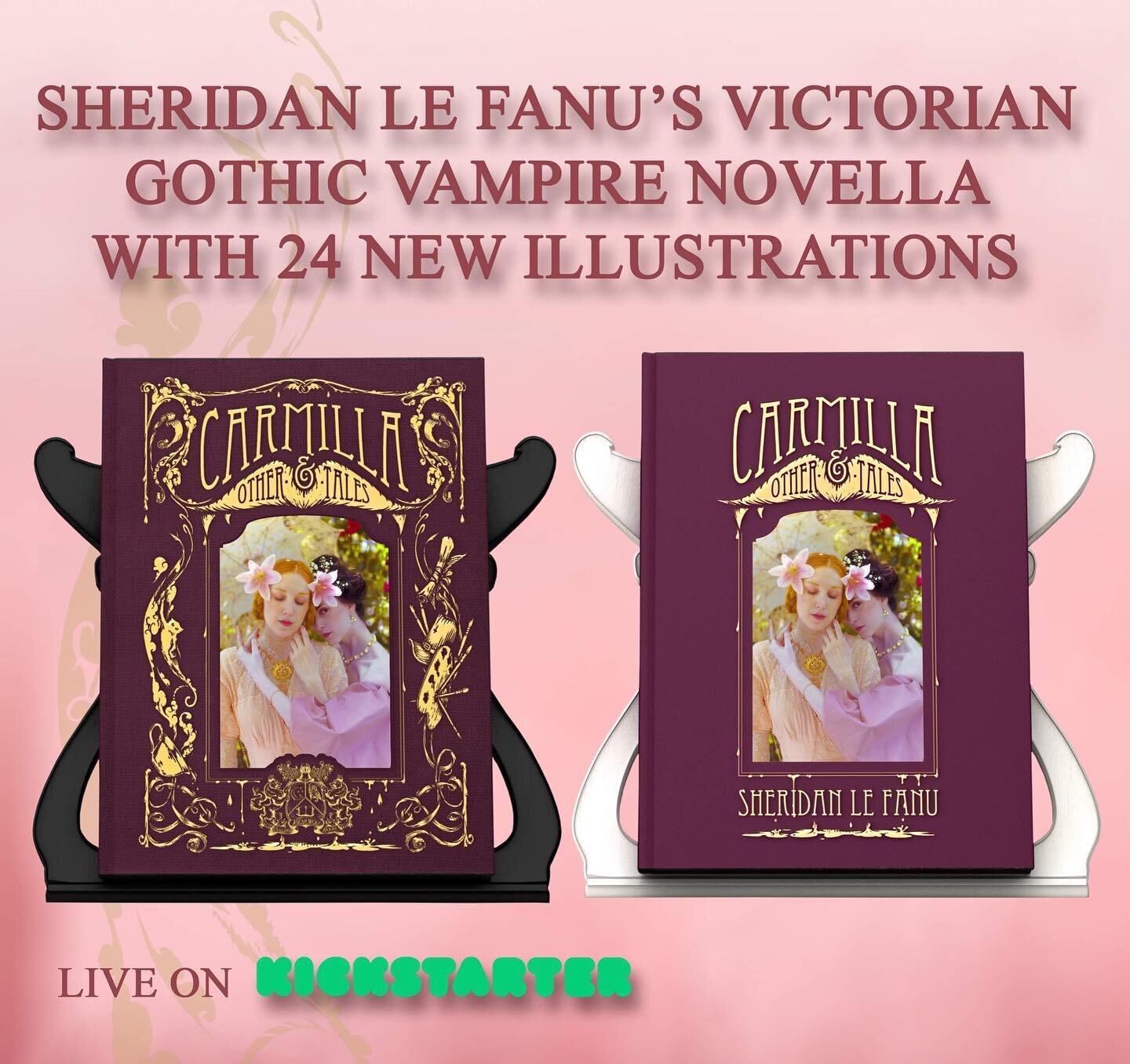 ✨Less than 24 hours to pledge!  Order your copy of Carmilla &amp; Other Tales today!✨
.
#projectswelove #carmilla #vampireromance #vampire #victoriangothic #novella #historicalromancenovel #sheridanlefanu #booksbooksbooks📚 #collectorsedition #hardco