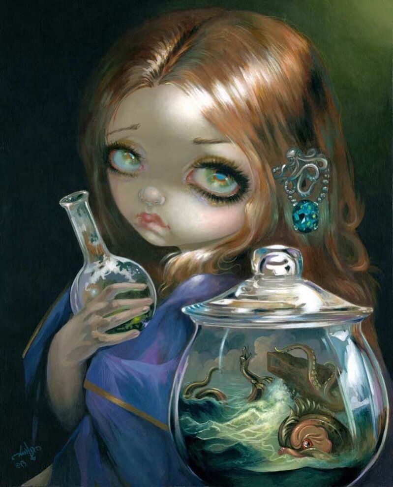 ✨We have added a new peice to our collector resale inventory!  Jasmine Becket-Griffith&rsquo;s &ldquo;Microcosm: Sea Monsters&rdquo;. DM or email to inquire.✨
.
#strangeling #jasminebecketgriffith #artcollector #preraphaelite #lowbrowart #artforsale 