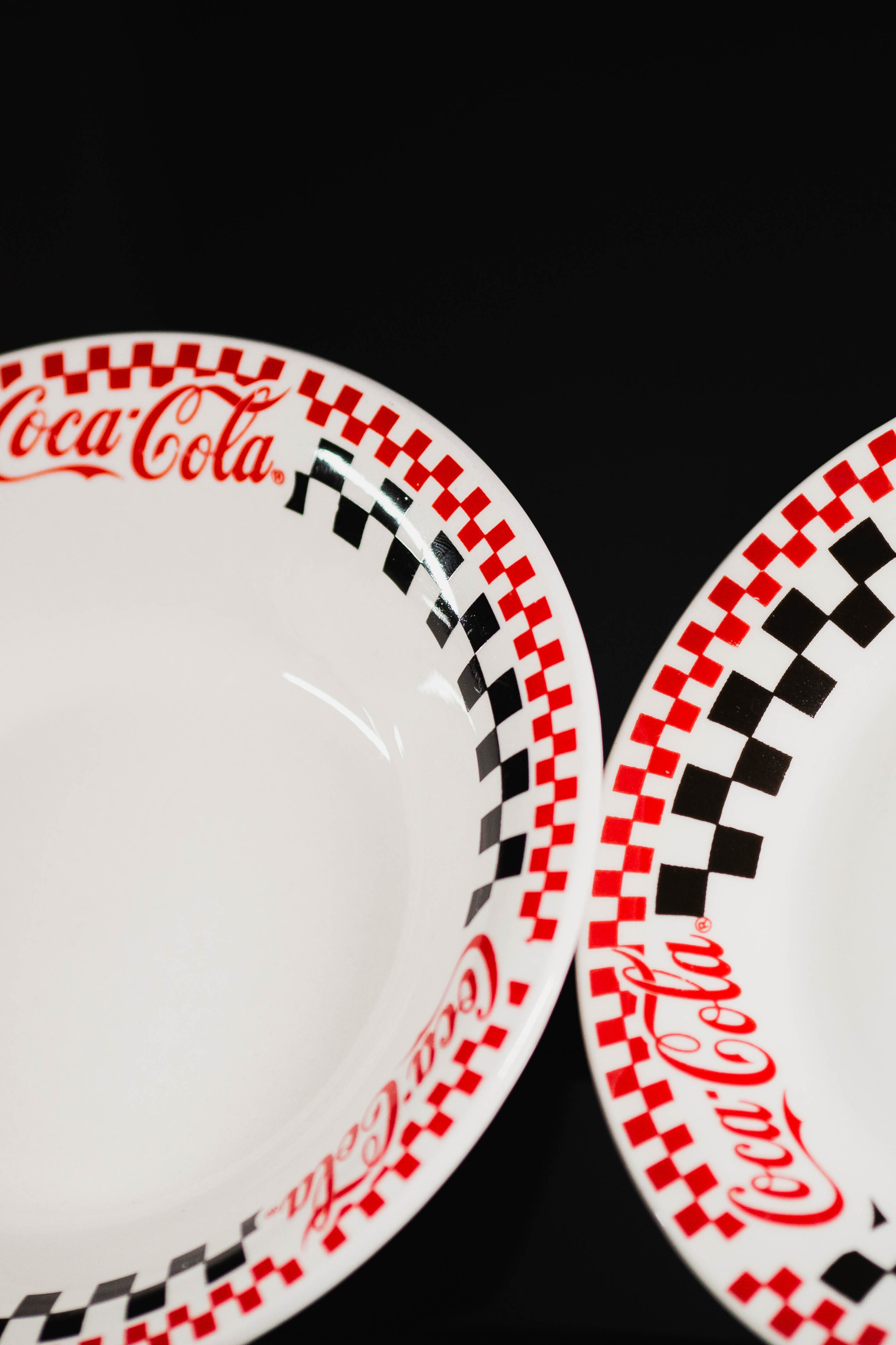Luncheon Plate and Bowl Vintage Set of Coca Cola Dinner Plate 