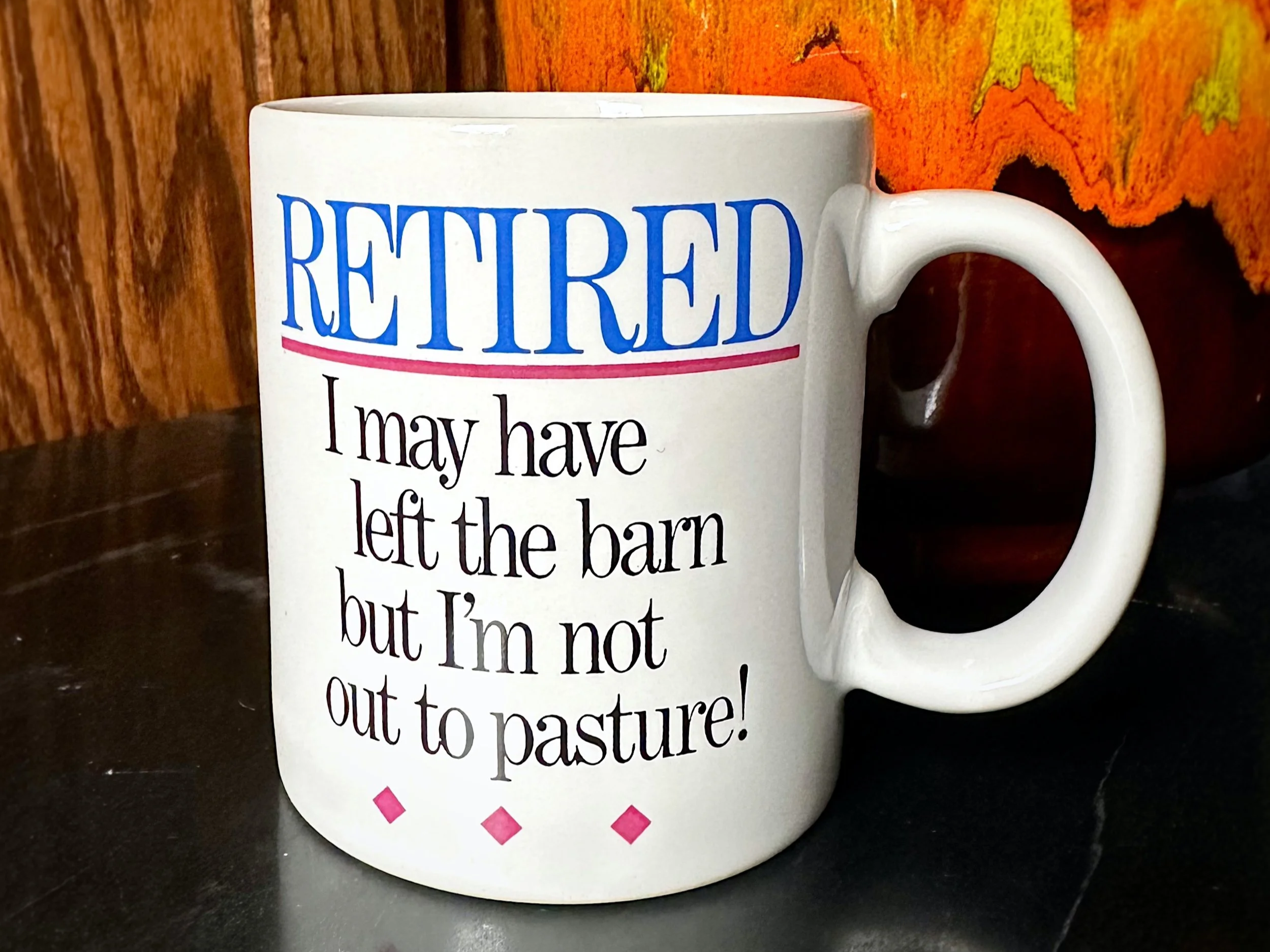 "Retired" Vintage Mug