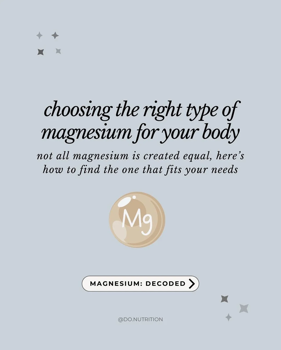 If you&rsquo;ve ever felt confused about which type of magnesium to take&hellip;you&rsquo;re not alone.

There are so many forms of magnesium, and they each do different things in the body. Some are best for sleep. Others help with digestion, mood, o