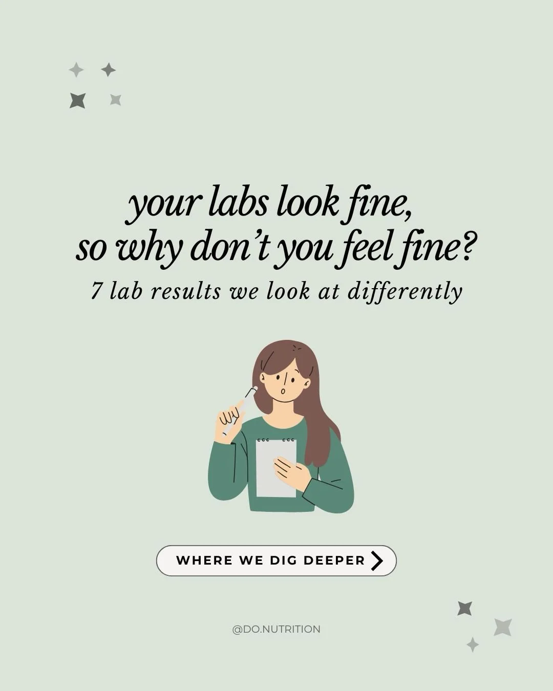 A lot of people are told their labs are &ldquo;normal&rdquo;&hellip; and still don&rsquo;t feel like themselves.

That&rsquo;s because &ldquo;normal&rdquo; doesn&rsquo;t always mean optimal.

Looking at patterns, trends, and how you actually feel is 
