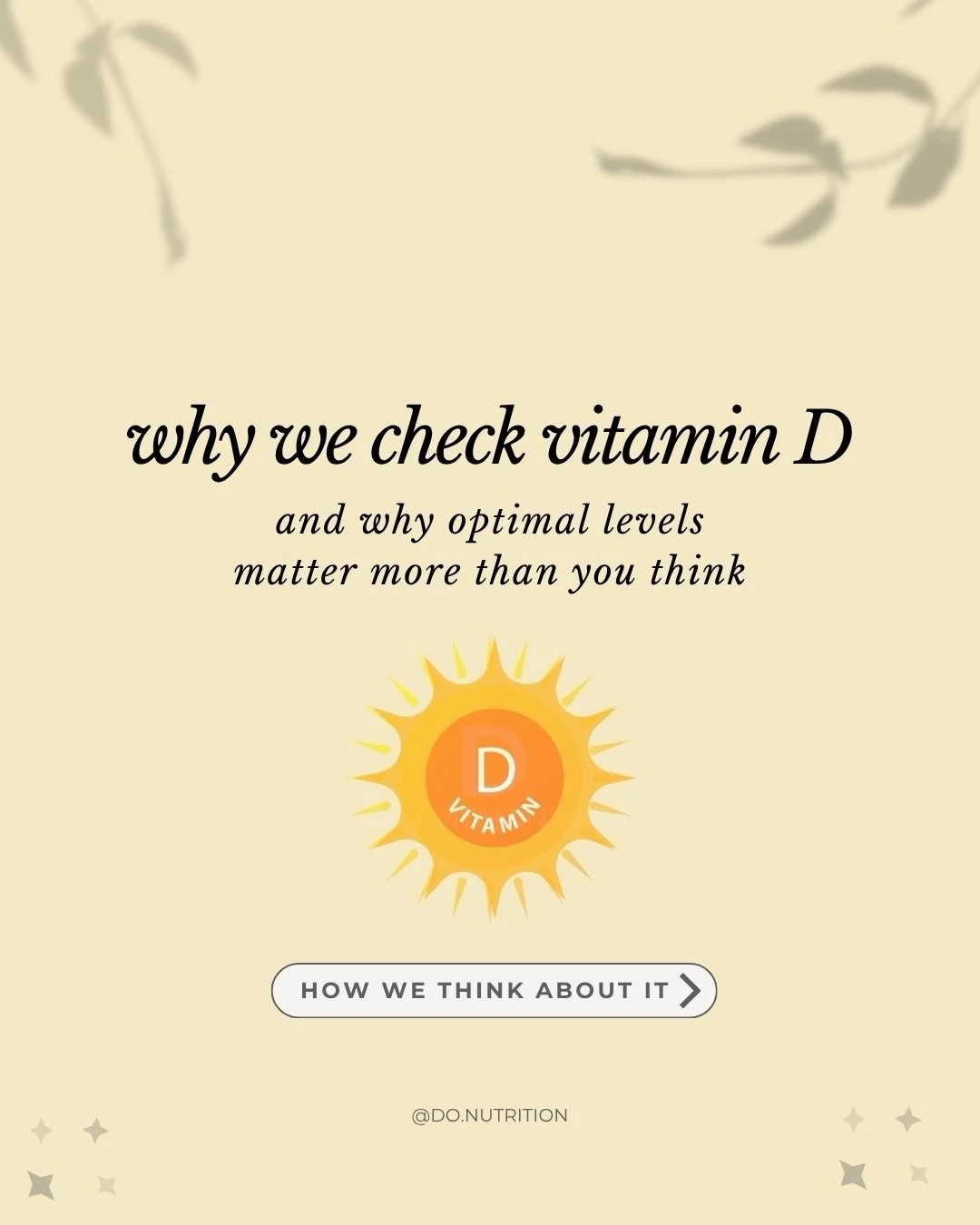 Vitamin D does a lot more than support bone health.

It plays a role in immune function, mood, energy, inflammation, hormone health, muscle function, and overall resilience.

But here&rsquo;s the thing: &ldquo;normal&rdquo; on a lab report doesn&rsqu