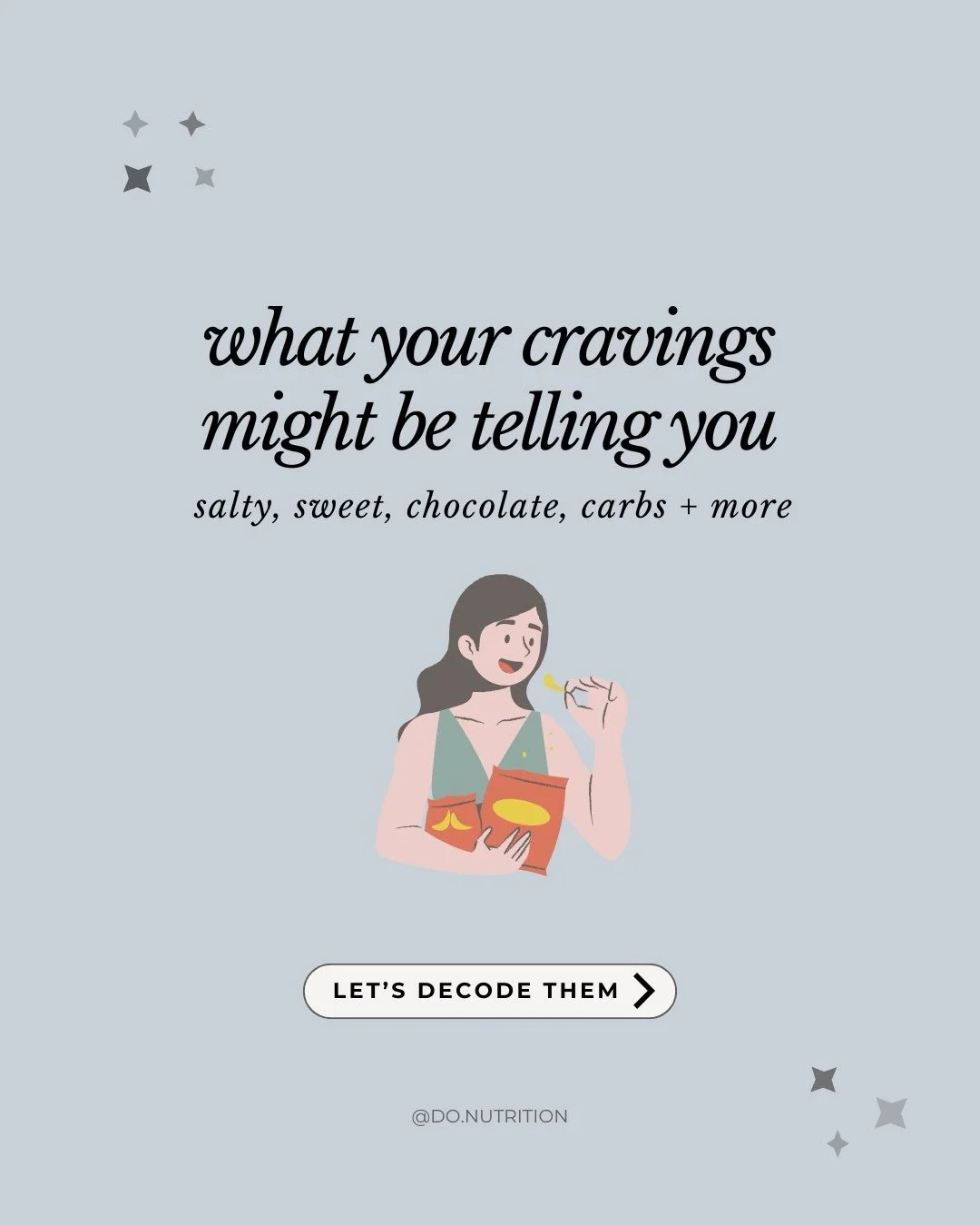 Cravings are usually worth getting curious about (not ashamed of!) Swipe to see what they may be telling you. Your body is probably communicating more than you realize 👀

#cravings
#bloodsugarbalance
#hormonehealth
#functionalnutrition
#rootcausehea