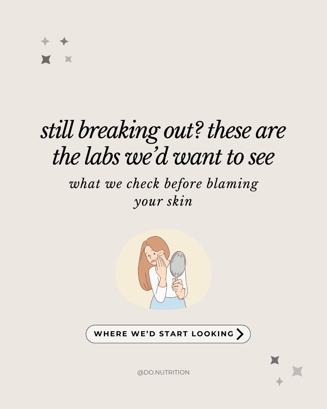 Still breaking out even though you&rsquo;re doing &ldquo;everything right&rdquo;? 

Your skin may be giving clues about what&rsquo;s happening underneath the surface: blood sugar, hormones, thyroid, nutrients, inflammation, histamine, stress, and mor