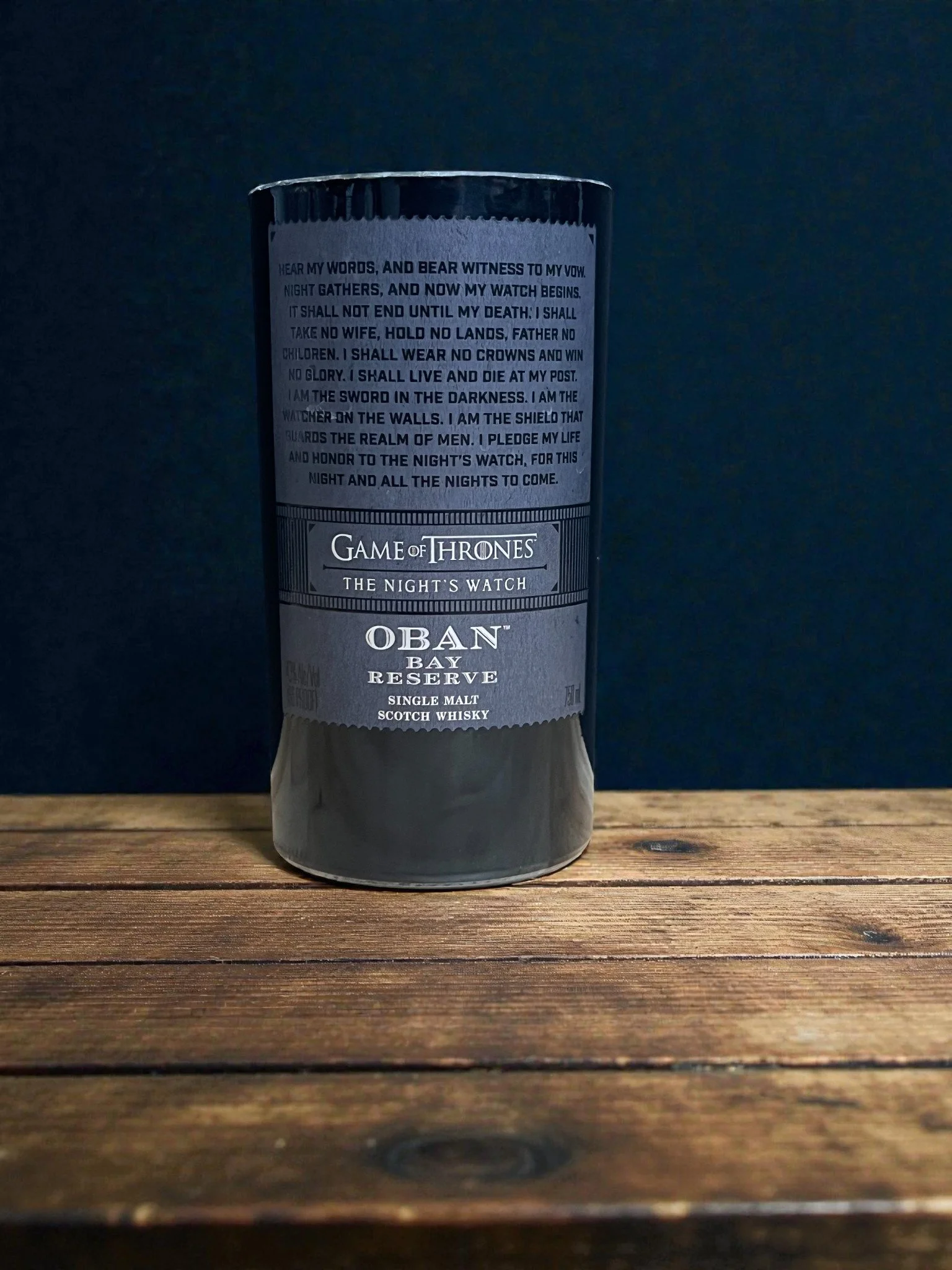Oban Game of Thrones Special Edition Night's Watch Custom Vessel