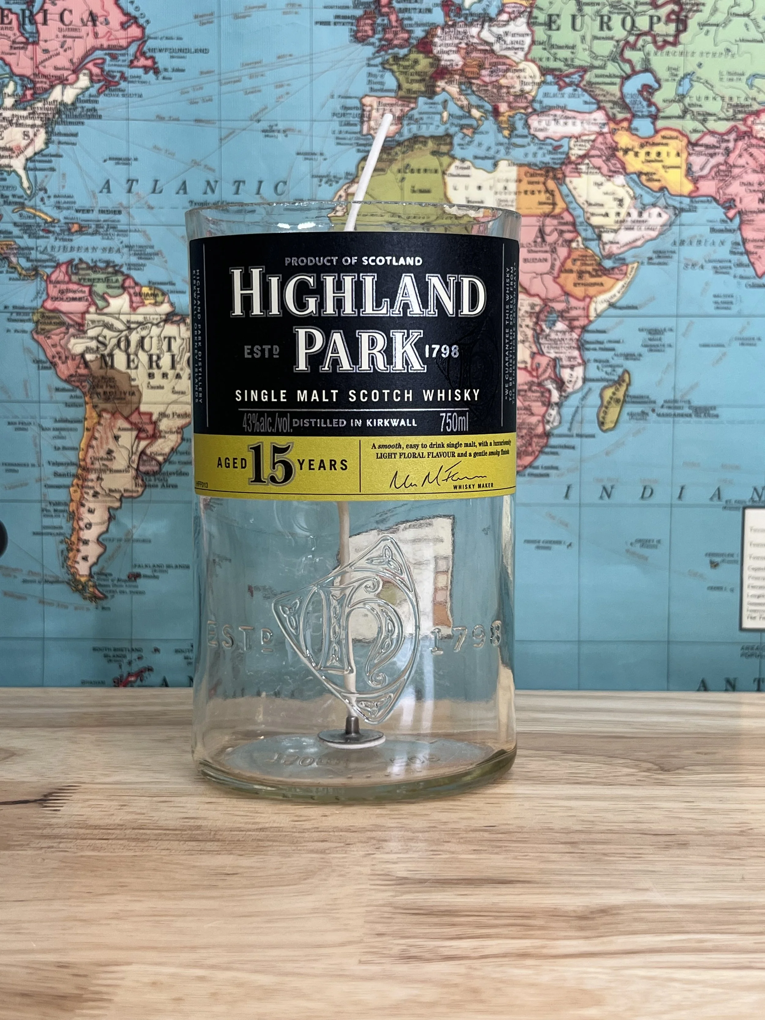 Highland Park Single Malt Scotch Whiskey 15 Year Custom Vessel