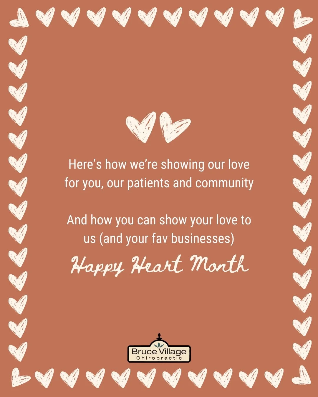 Happy Heart Month! In February we acknowledge love, community, and also that big muscle in your chest that keeps you going ❤️

This February we're committing to:
❤️ Sharing what we love in the community
❤️ Sharing a little more of ourselves with you
