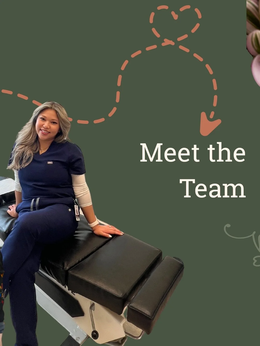 Meet Dr. B 🐝🌻 our chiropractor, and Isabel 🍵🌱 our Chiropractic Intern ✨

Dr. B and Isabel each bring their own warmth, expertise, caring personalities, and smiles to greet you each day. 

If you'd like to learn more about their training and exper