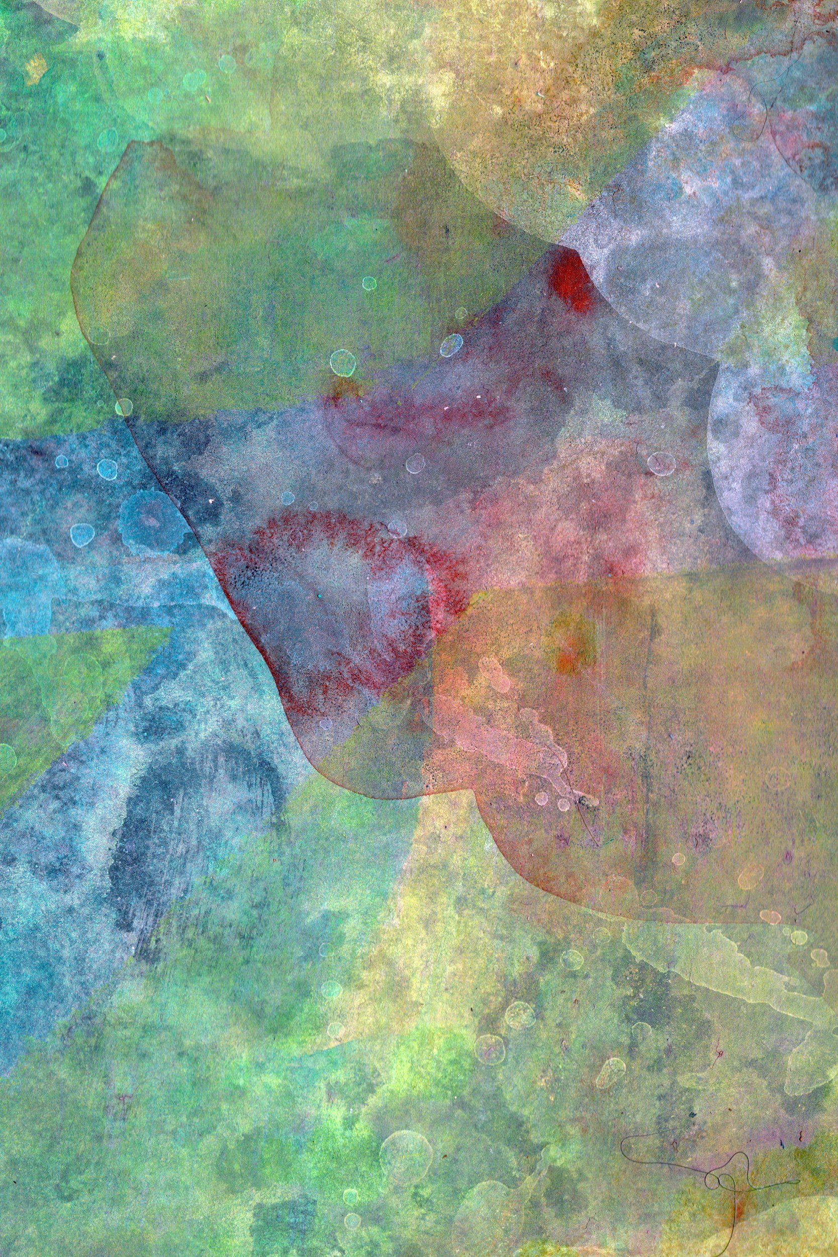 A colourful art piece is pictured.