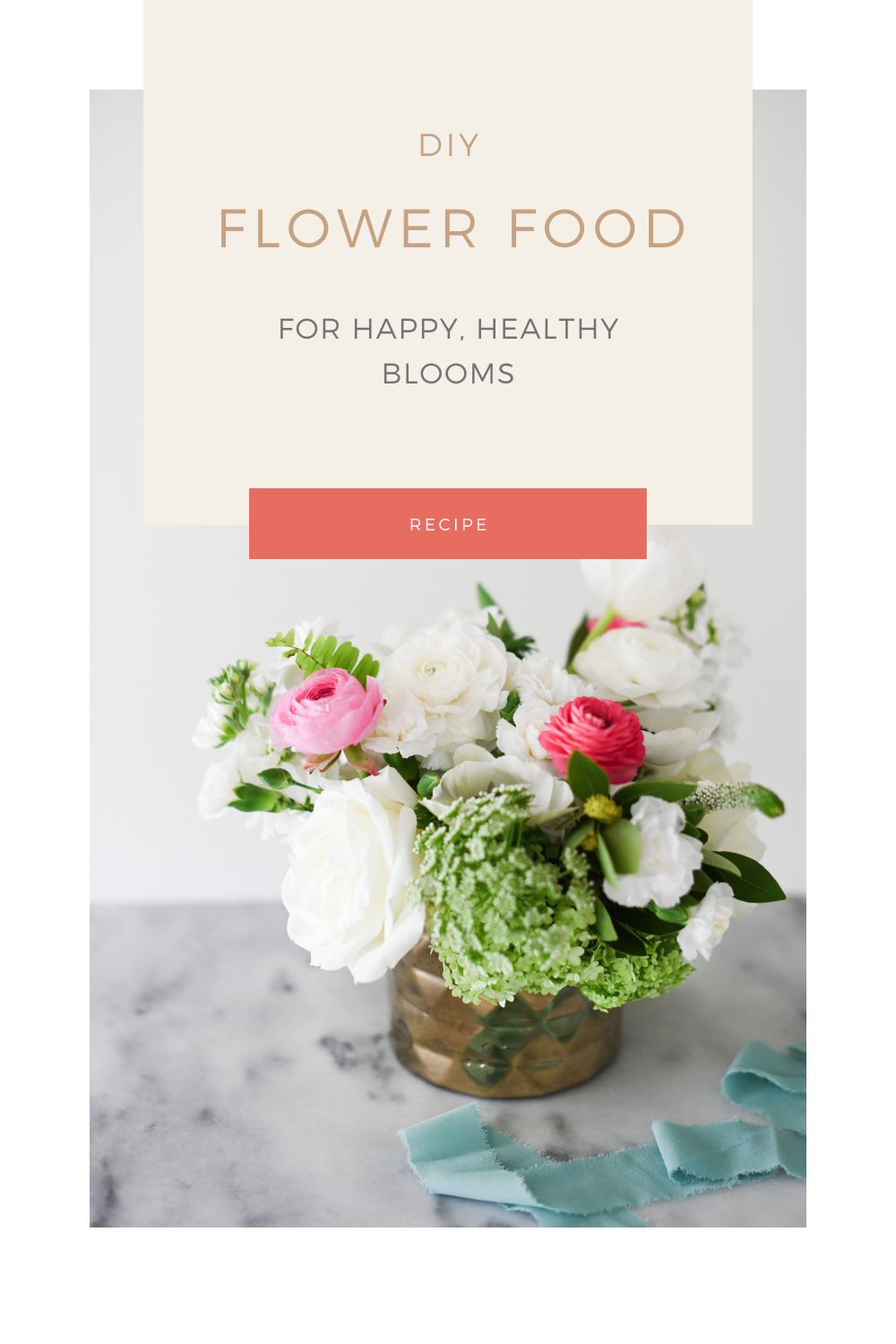 Flowers like carbs and a clean house.