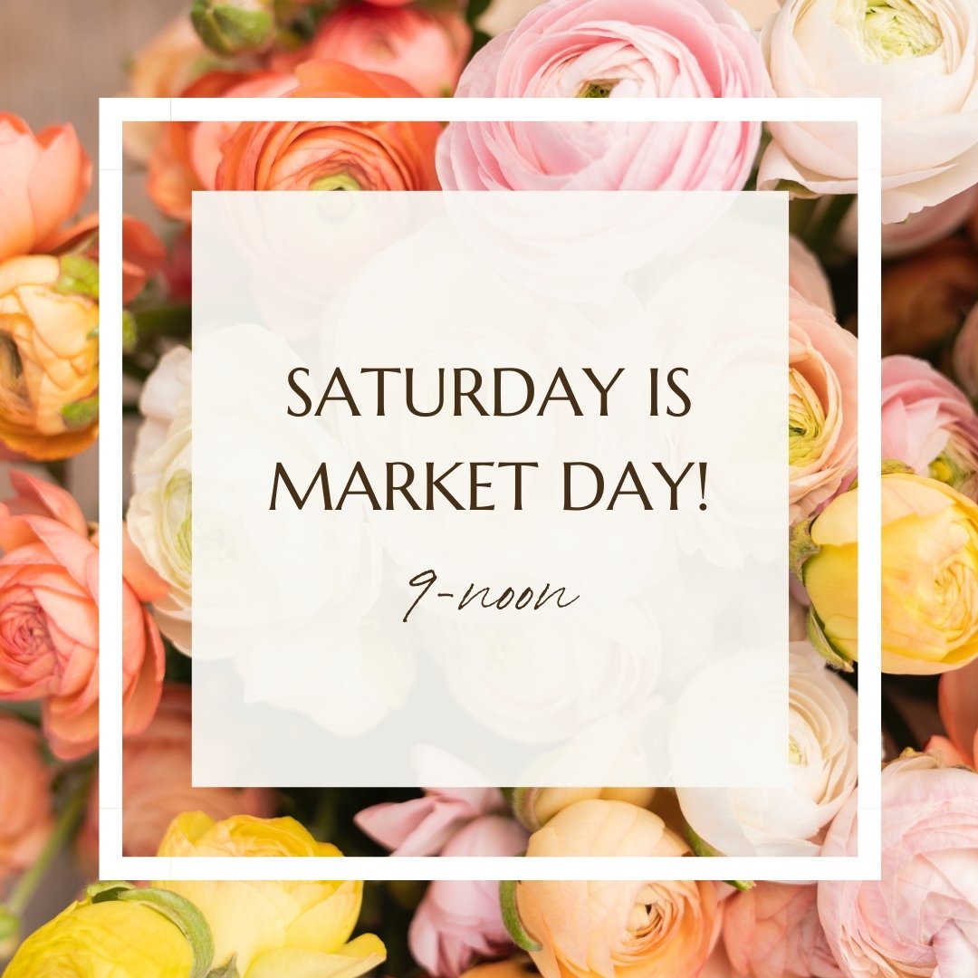 SEE YOU THIS WEEKEND AND OUR SEASON-OPENING MARKET! A special, Mother's Day event for the whole family.

Grab your shopping basket and your favorite people, and join us for our first flower market of the year! Shop for a mama or just your fabulous se