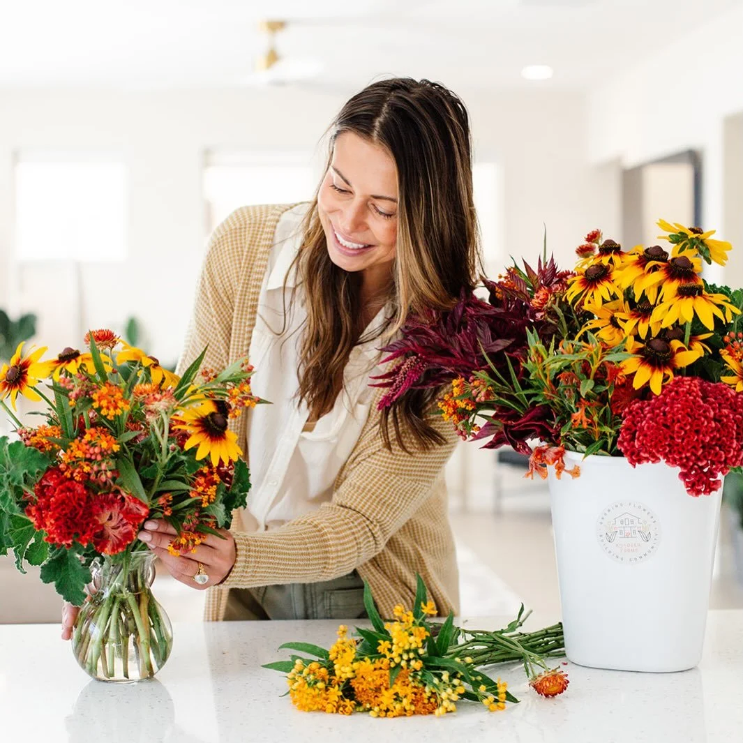 MAKE A SALAD. It&rsquo;s the easiest way to arrange flowers.

This is how we teach people to think about floral design at the farm.

Your vase is the bowl, and you need three basic ingredients:

Greens &mdash; the lettuce. They create the shape and s