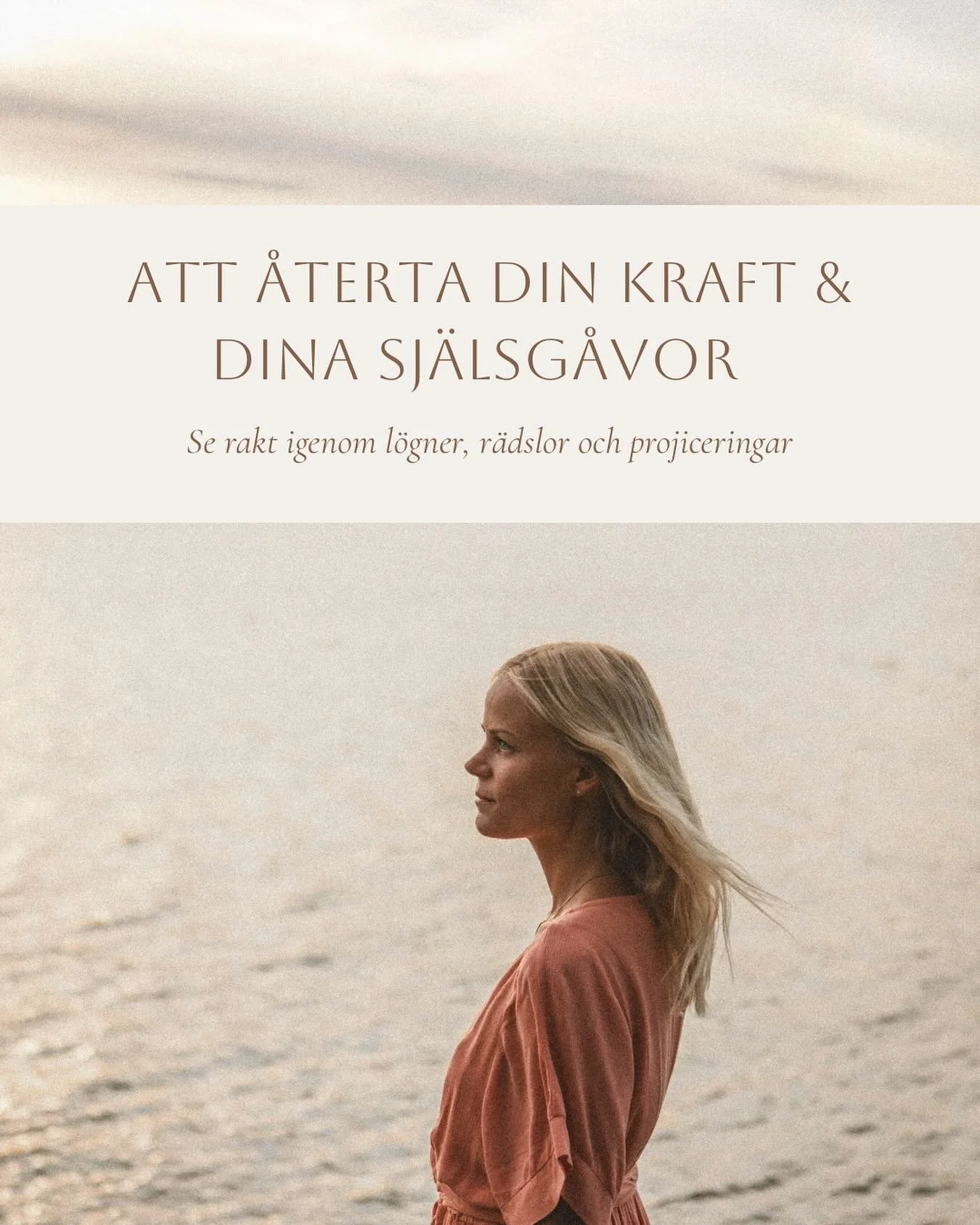 N&auml;r vi ser igenom illusioner, r&auml;dslor och hinder p&aring; den sj&auml;lsliga v&auml;gen kan vi ocks&aring; b&ouml;rja k&auml;nna v&aring;r egen inre kraft. 

Det &auml;r vad personlig- &amp; sj&auml;lslig utveckling handlar om- att ta tillb