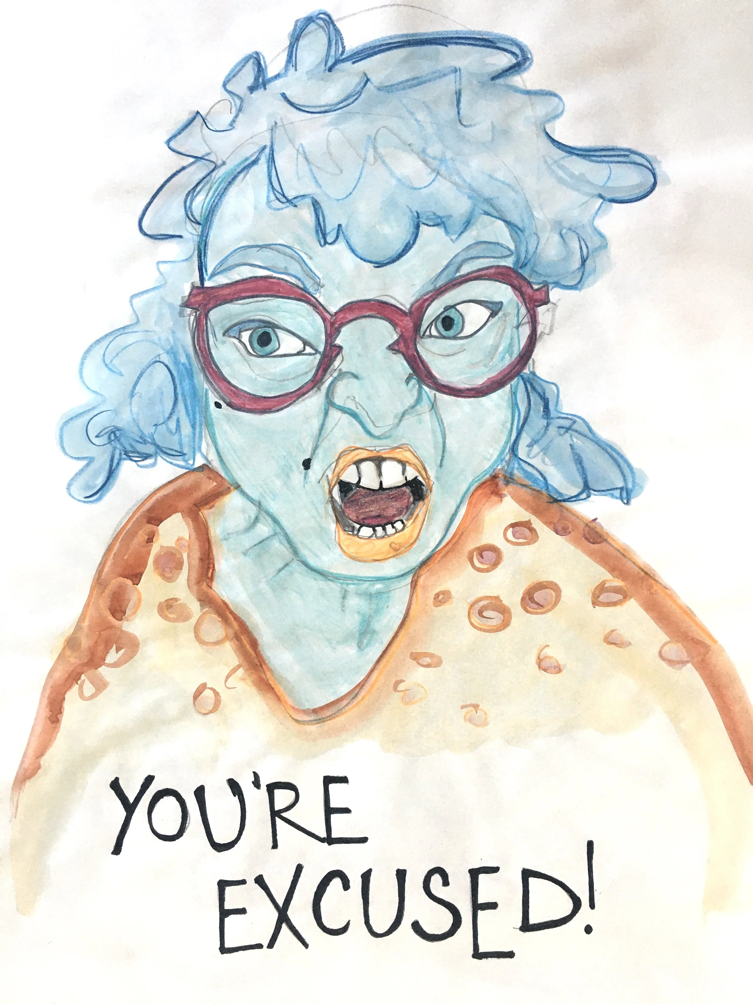 untitled sketch, watercolor, 2019