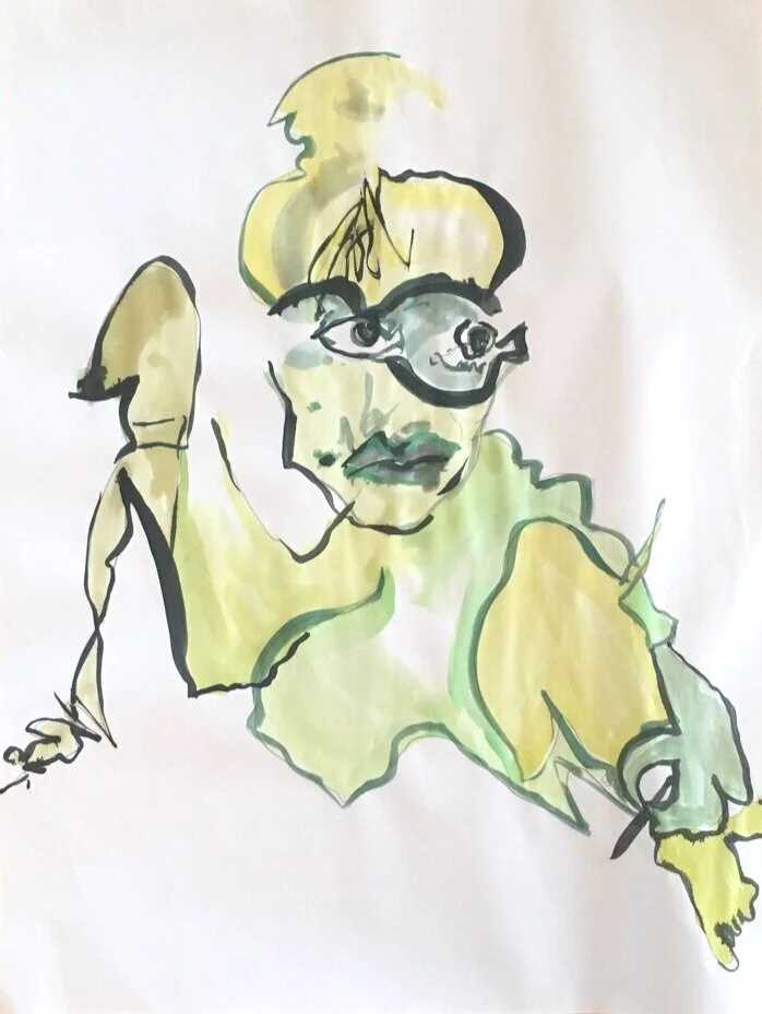 untitled sketch, watercolor, 2019