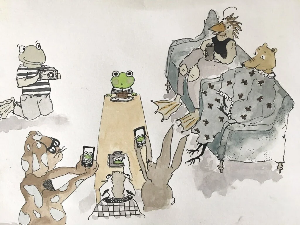 untitled sketch, watercolor and ink, 2016