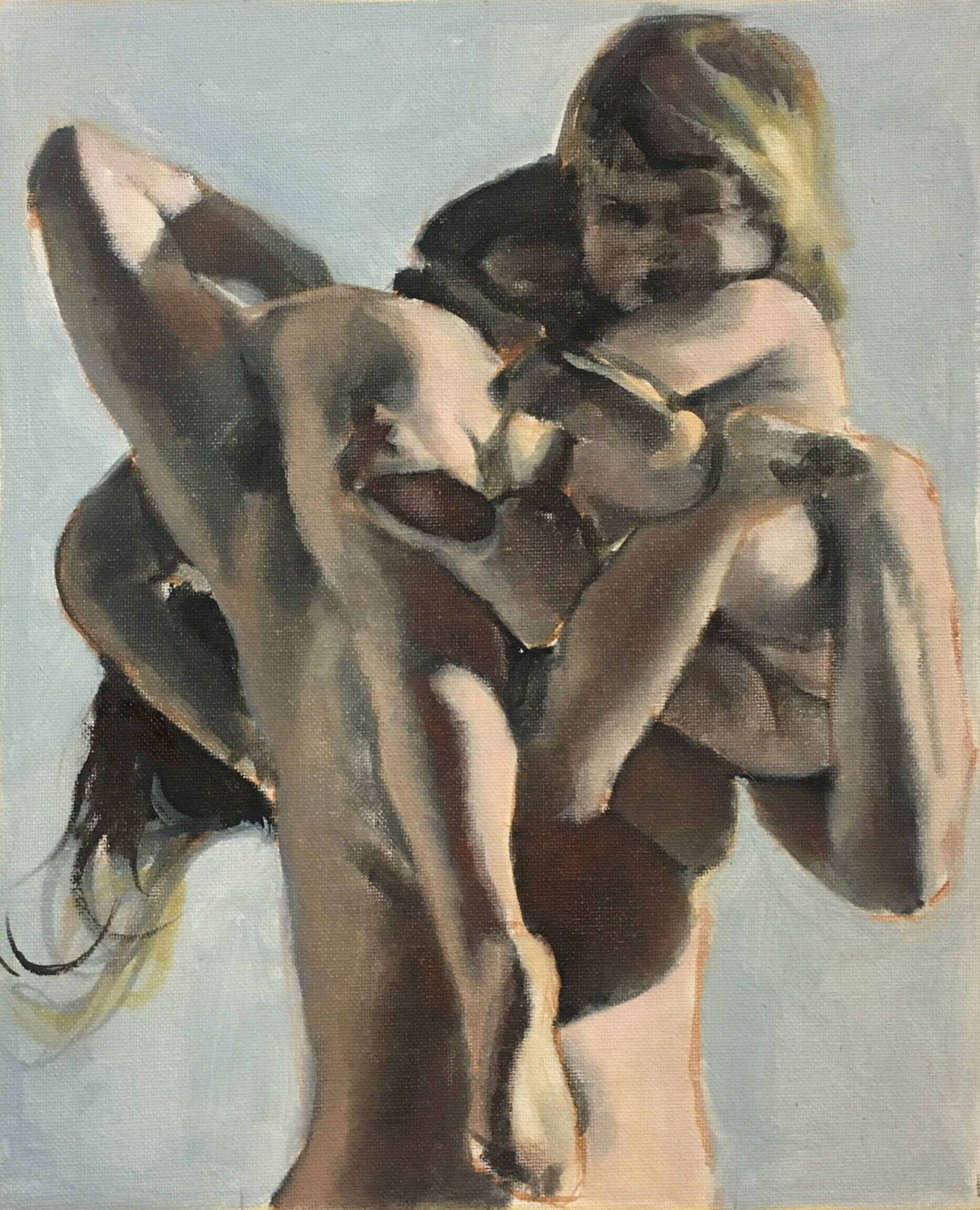 Study: Entangle Me, 2021, 50 x 40cm, oil on canvas, SOLD