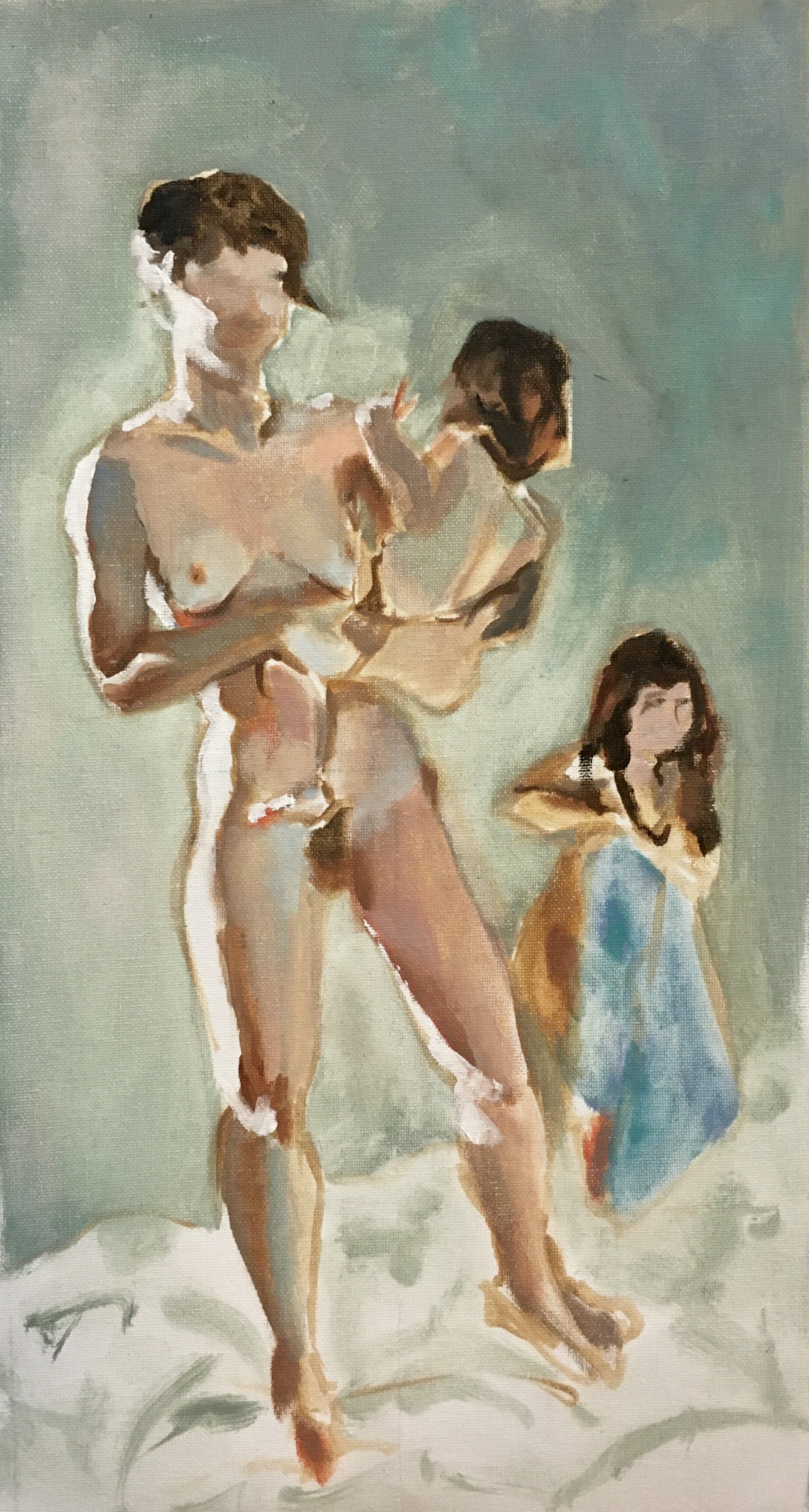 Steady color study, 2021, 19" x 10.5" in, oil, €75