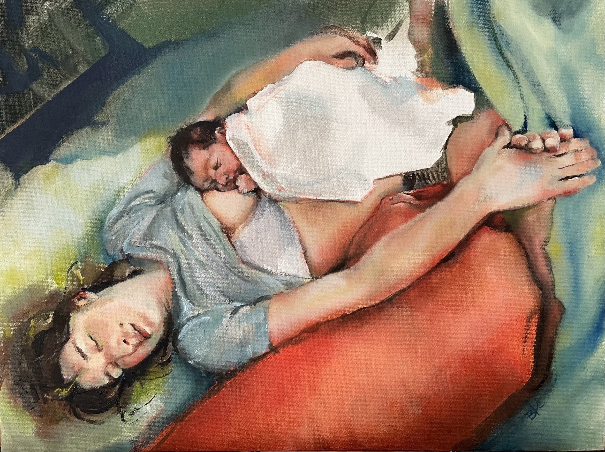 Born, 2023, 30 x 40cm, oil on linen panel, €400