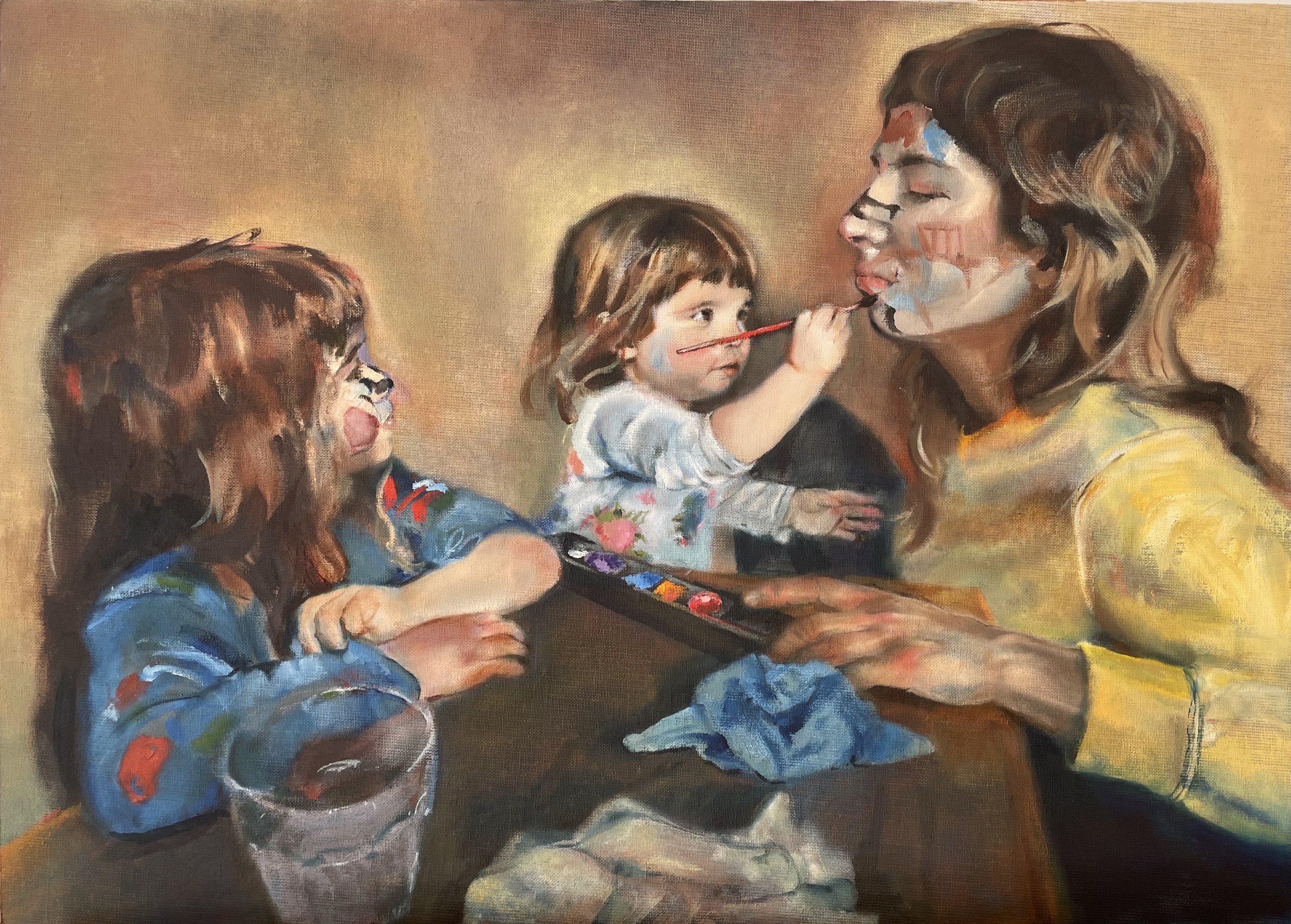 Work of Art, 2023, 50 x 70cm, oil on linen panel, €450 SOLD