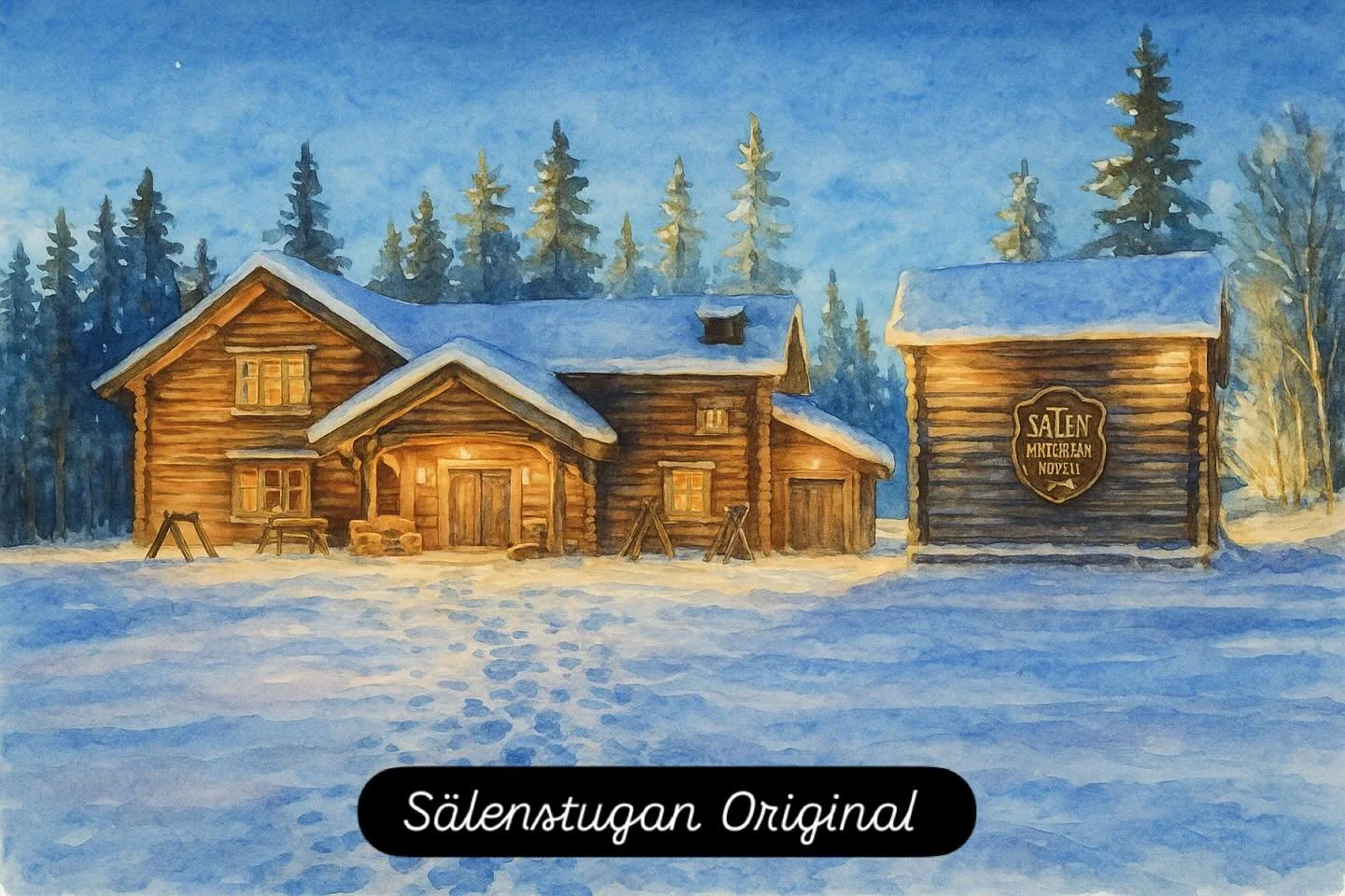 Akvarellm&aring;lning av v&aring;r fina restaurang!