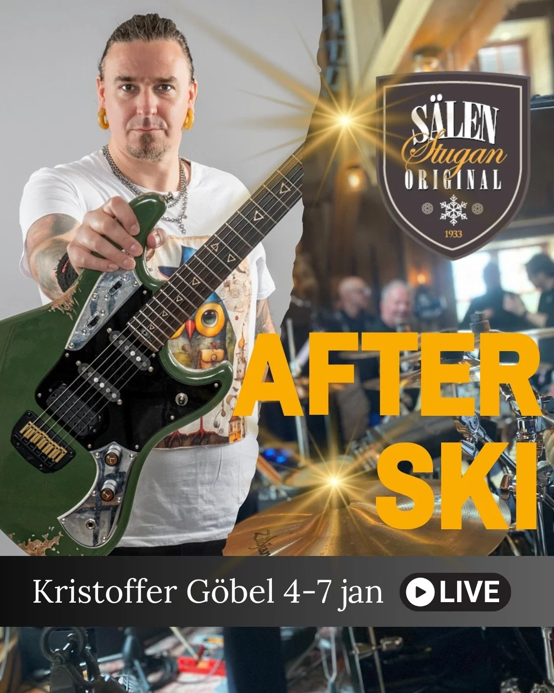 Hall&aring;! S&ouml;ndag idag och d&aring; kanske ni tror att vi vilar!? Icke d&aring;, nu gasar vi p&aring;🥳🏎️! 

Fullt &ouml;s och Afterski med @kristoffergobel s&ouml;ndag - onsdag. Vi n&aring;gra bord kvar under veckan s&aring; v&auml;lkomna at