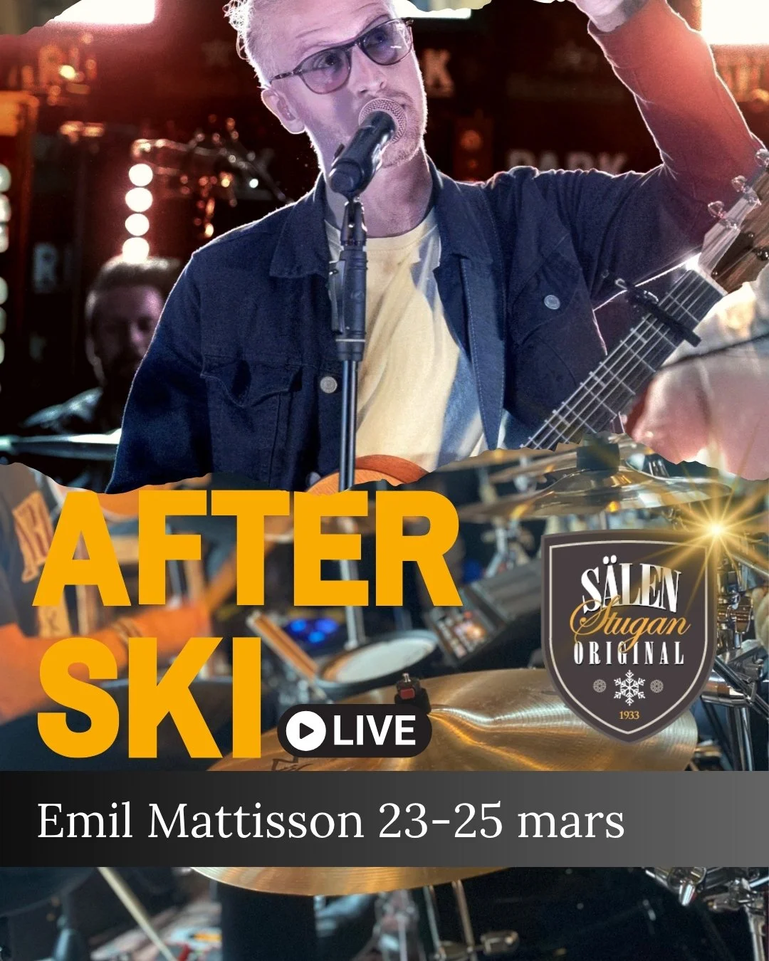 Vi inleder Afterskiveckan med h&auml;rliga Emil Mattisson p&aring; scen👌😍. Det finns lediga bord f&ouml;r lunch och Afterski denna vecka, varmt v&auml;lkomna att boka bord❤. S&aring; ses vi! 

Boka p&aring; hemsidan, se l&auml;nk i Bio🥰. 

 #after