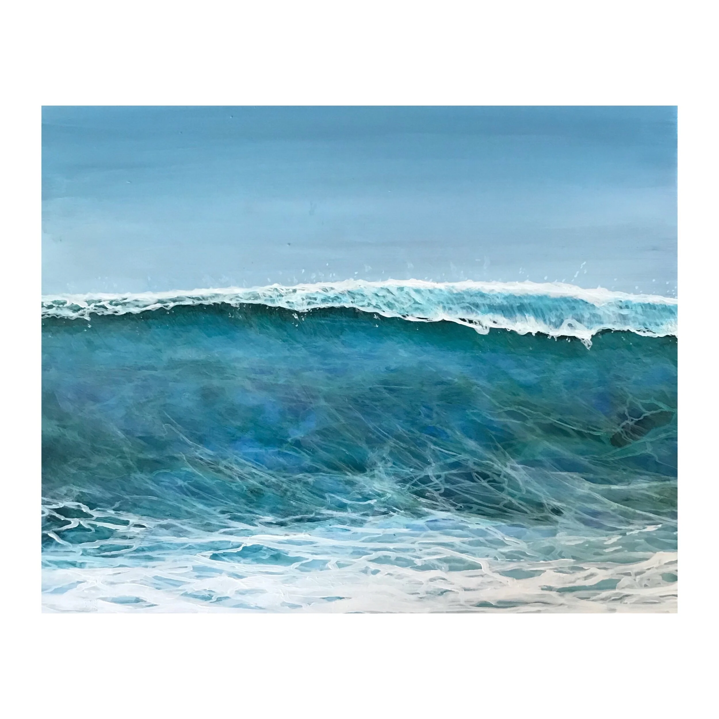 Wave study2-8"x10" on panel
-SOLD