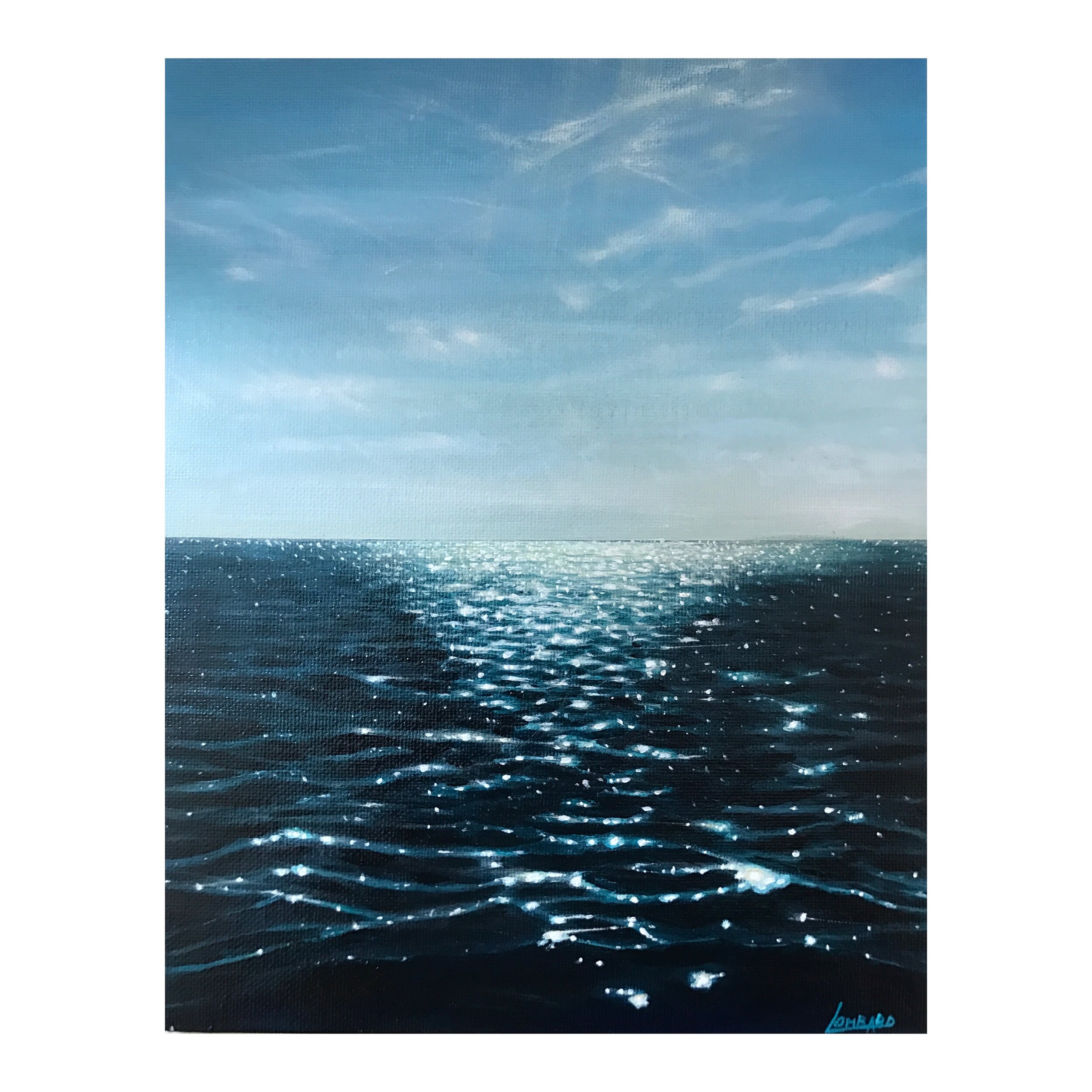 New Point- 8"x10" on canvas panel
-SOLD