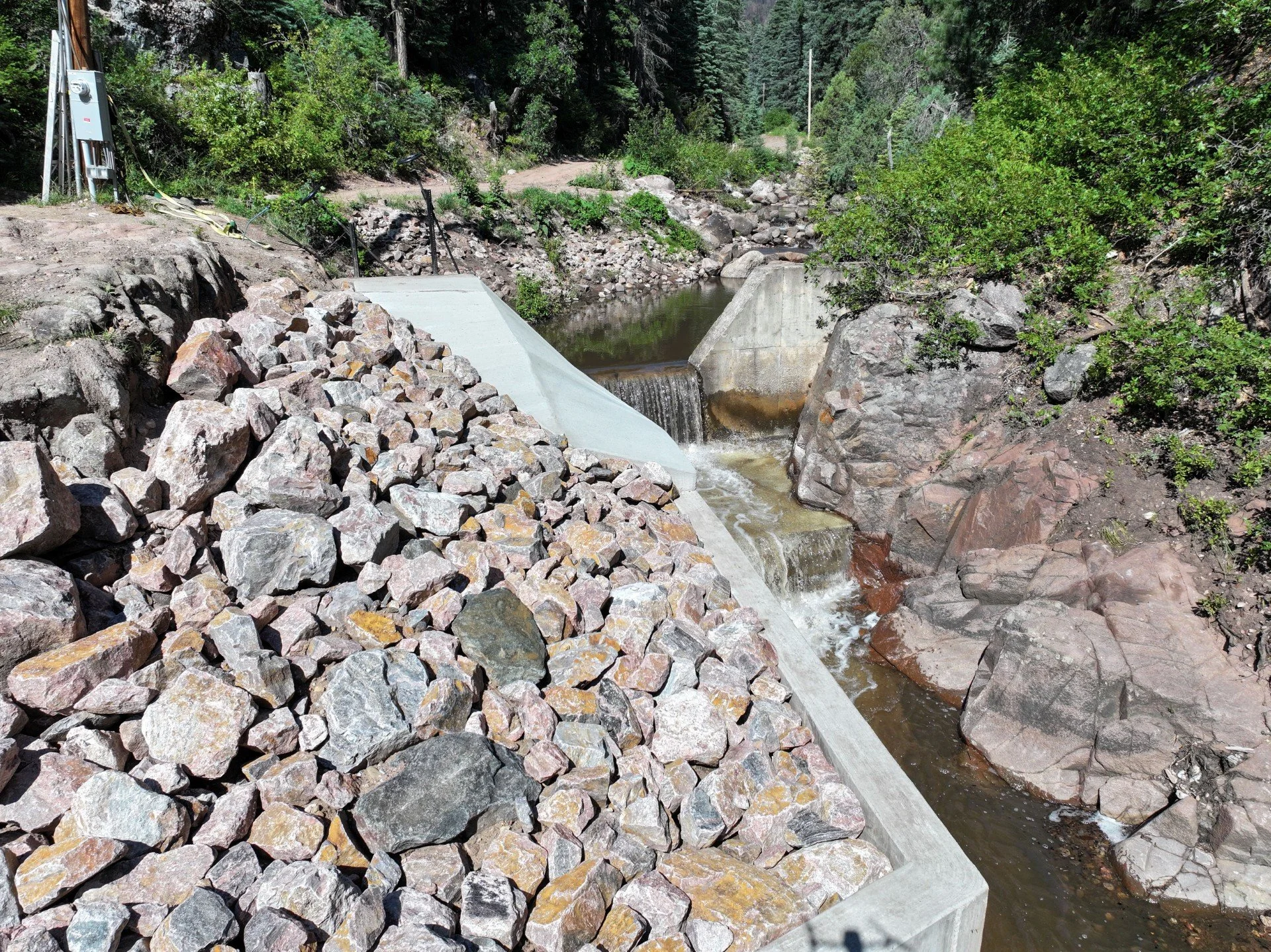 View 2 of the restored diversion