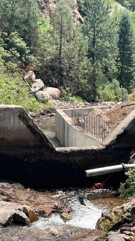 Work on Middle Creek diversion structure repair