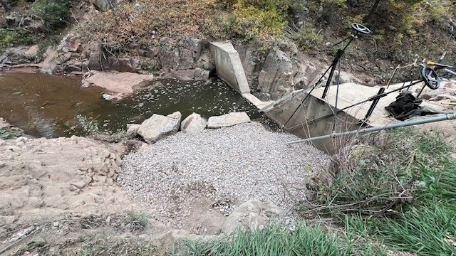 Completed infiltration gallery, pipes now covered