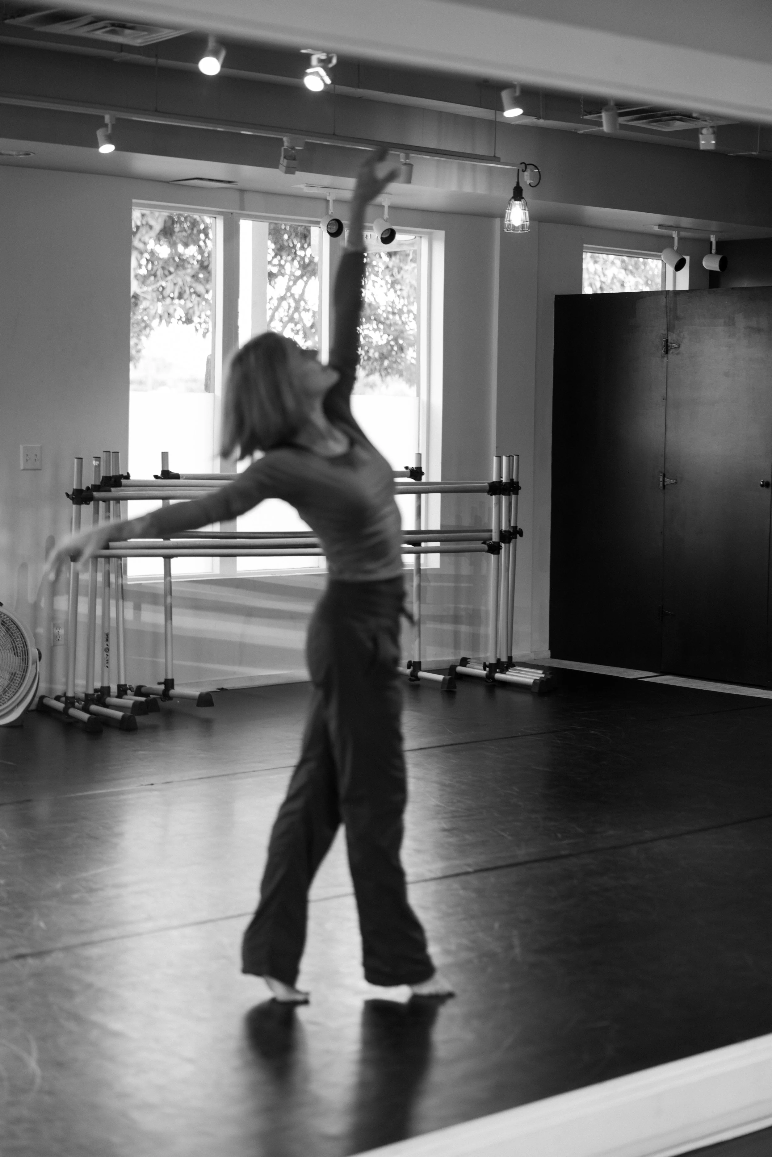 Kauai female fitness instructor, dancing