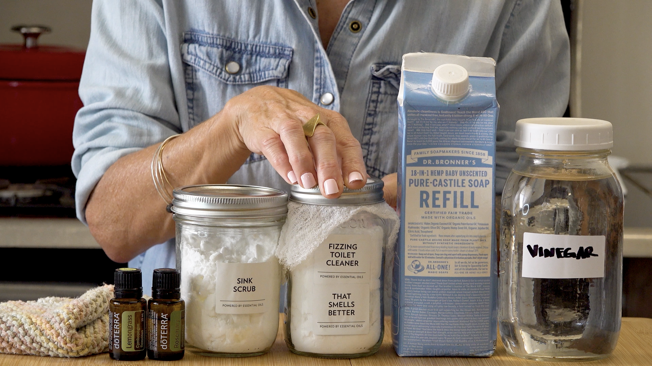 Non-toxic cleaning products for the home