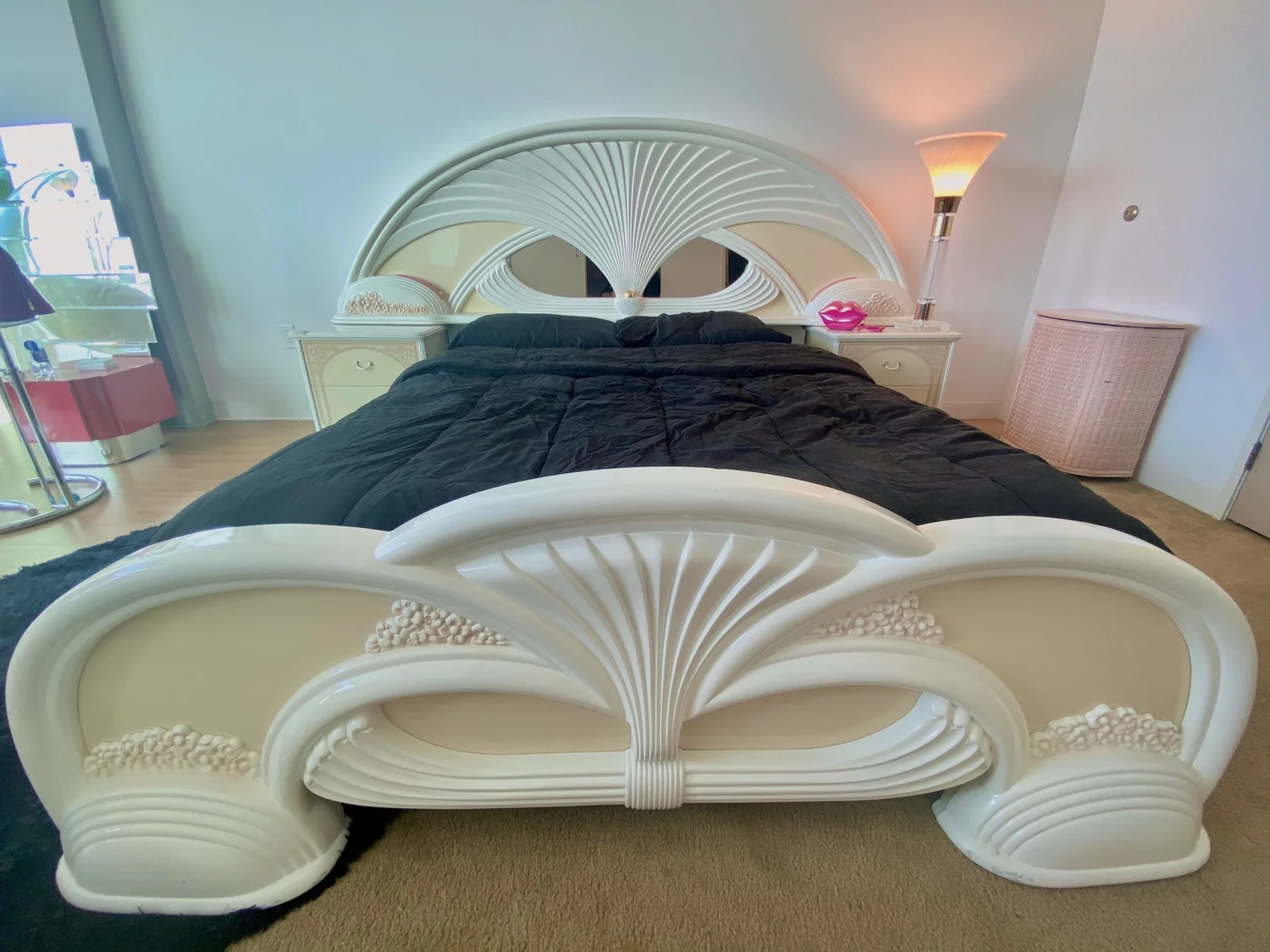 Lacquer online bed frame