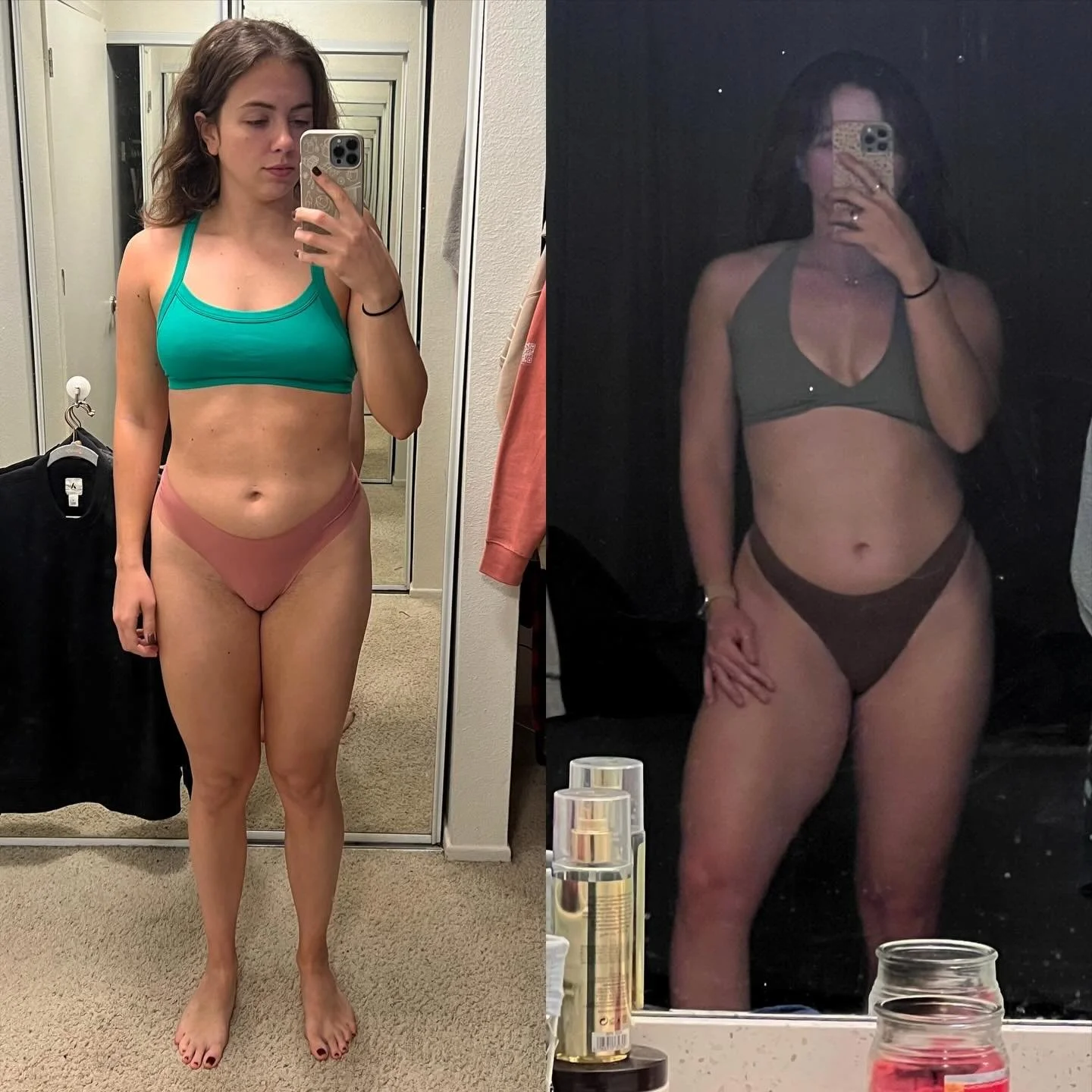 Update on the lean bulk: 
I&rsquo;ve gained 3lbs of muscle and .5lbs of fat&hellip; and honestly it&rsquo;s the strongest, and most confident I&rsquo;ve felt in my body.
I was kind of nervous to see the scale go up but having progress photos helps me