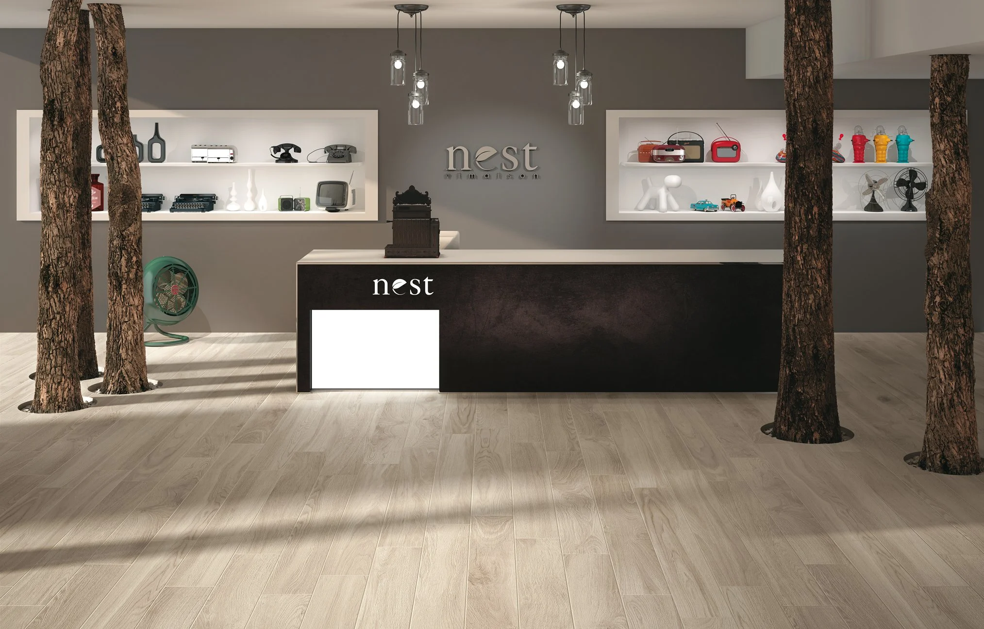 Premium wood look porcelain tile by Sapphirus Stone & Tile, ideal for modern Toronto projects.